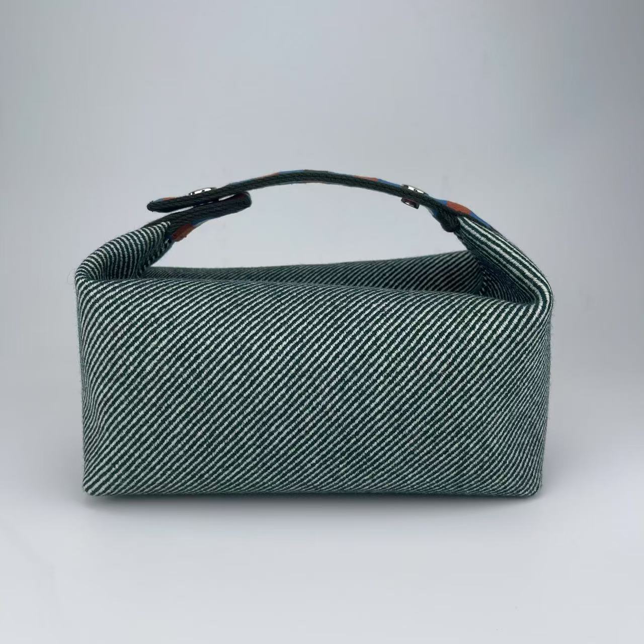 Hermès Blue-grey wool vanity pouch [Brand New]