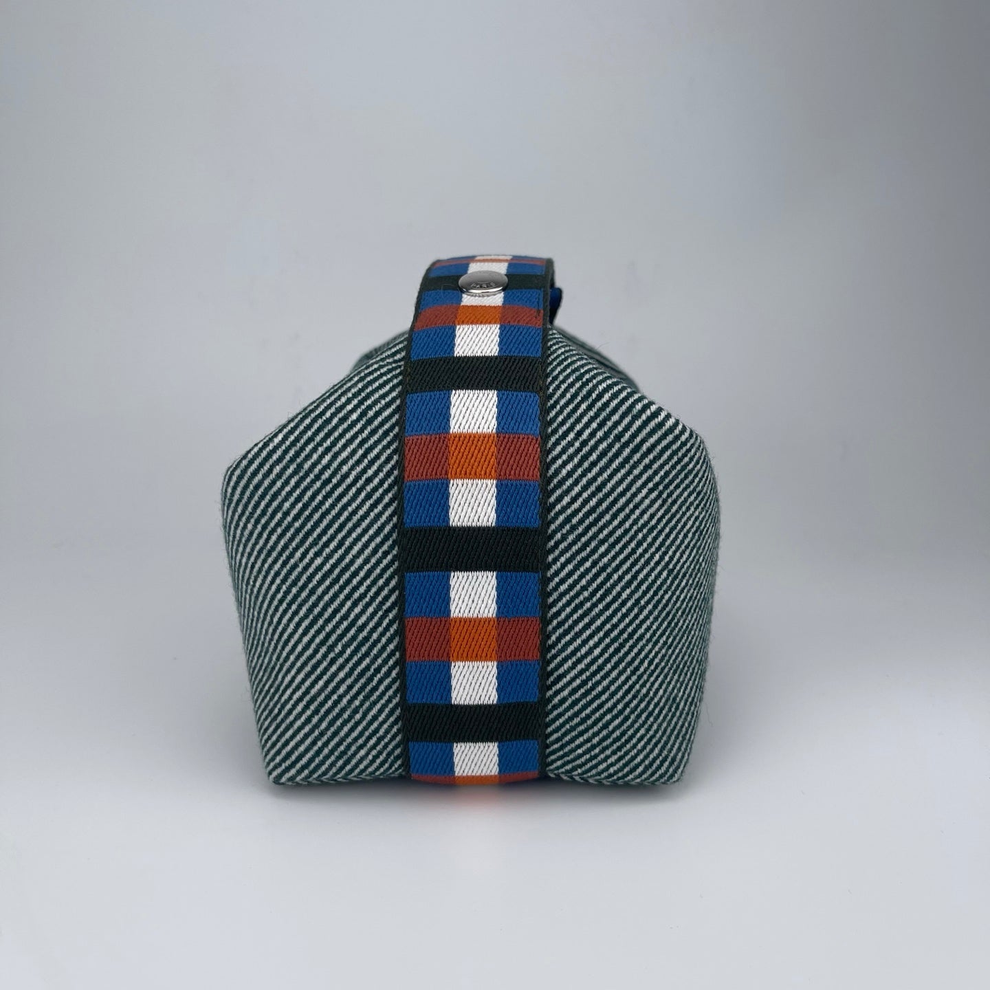 Hermès Blue-grey wool vanity pouch [Brand New]