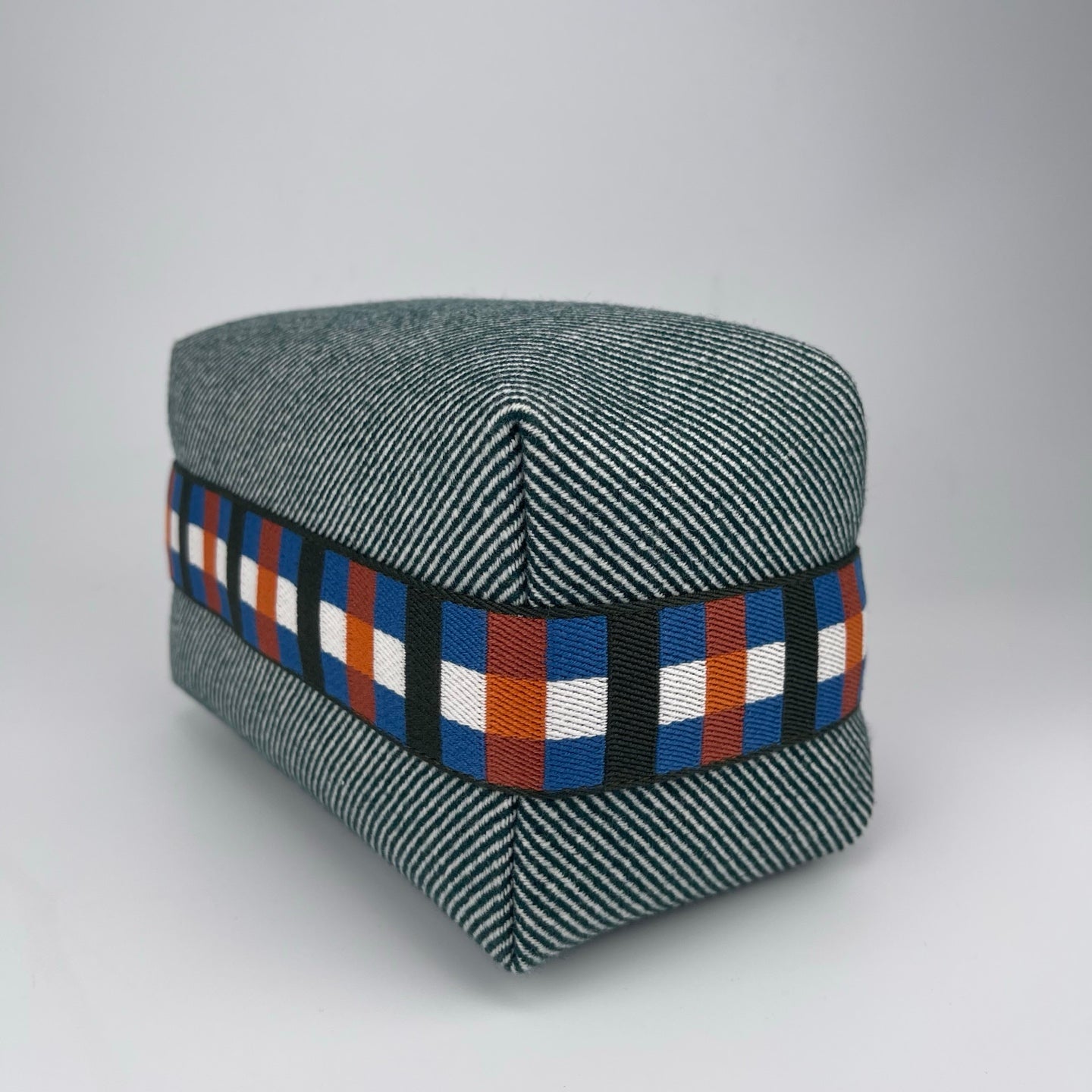 Hermès Blue-grey wool vanity pouch [Brand New]