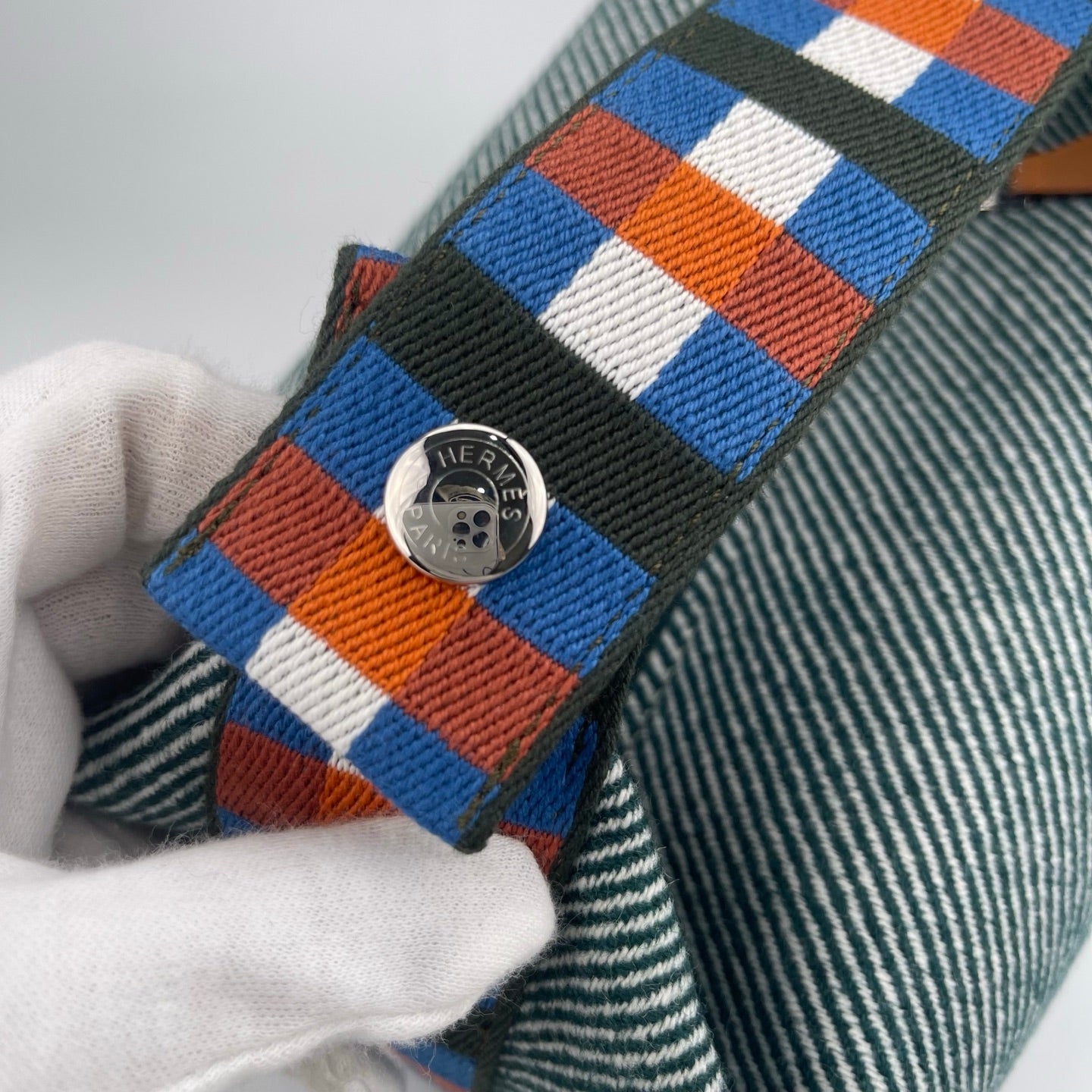 Hermès Blue-grey wool vanity pouch [Brand New]