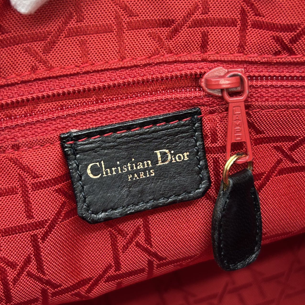 Dior Lady Dior Medium 2-Way Bag in Black with Gold Hardware [Used]