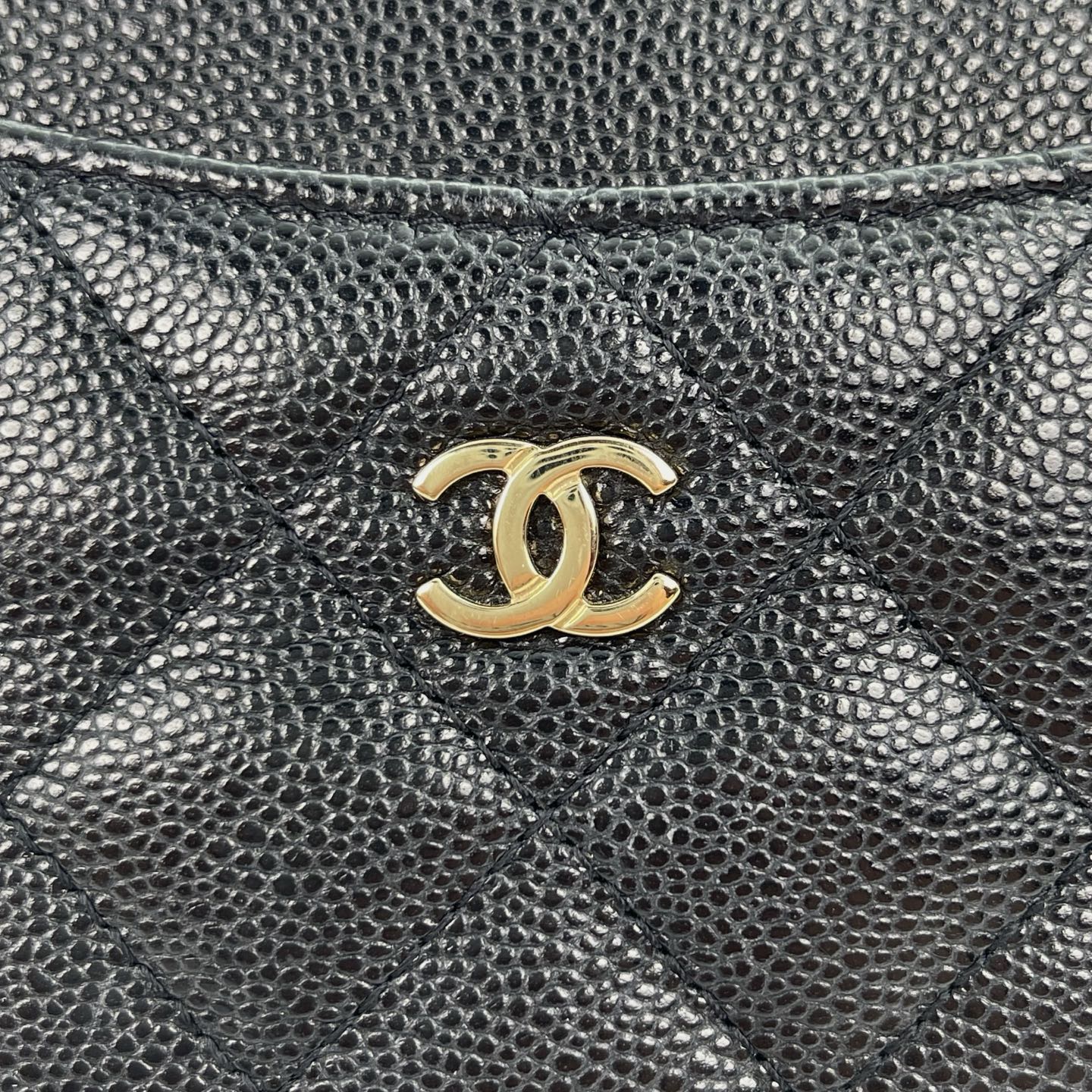 Chanel Caviar Leather Zipped Card Holder [Used]