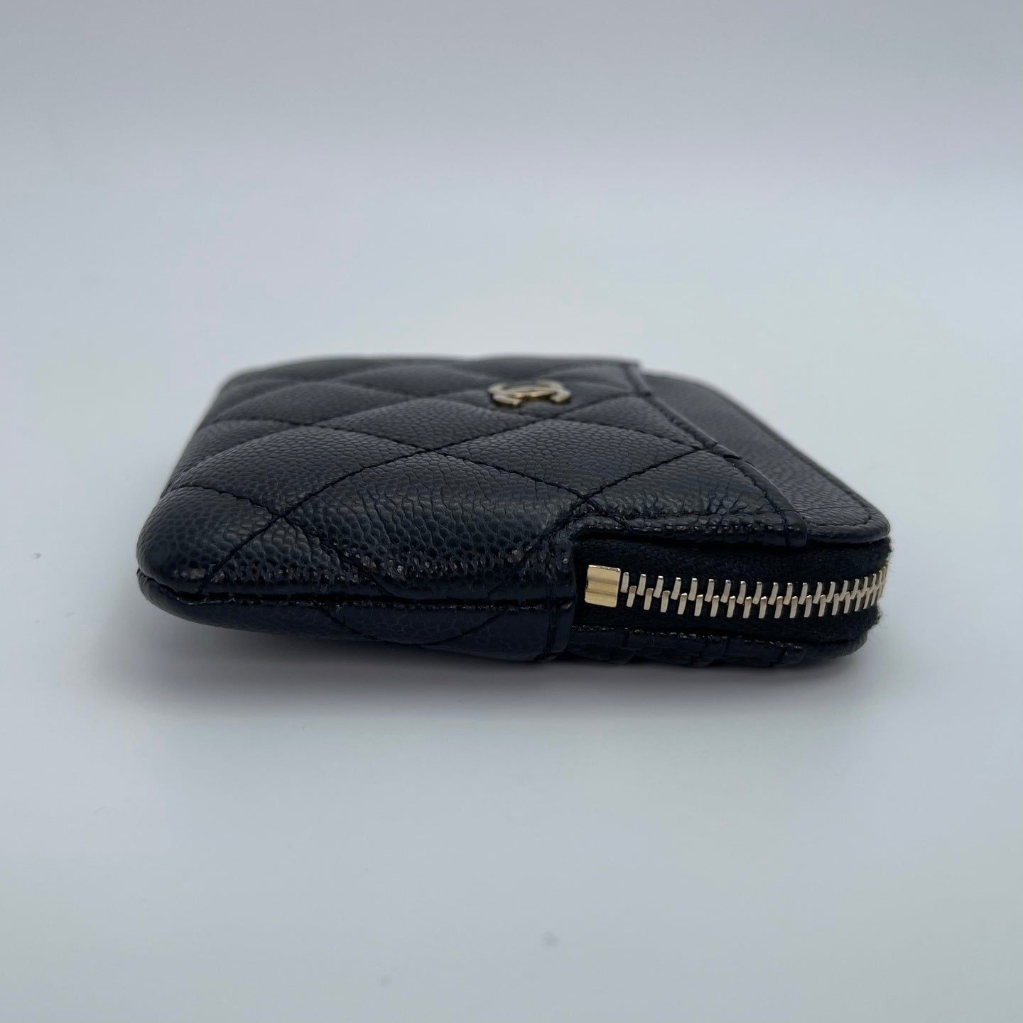 Chanel Caviar Leather Zipped Card Holder [Used]