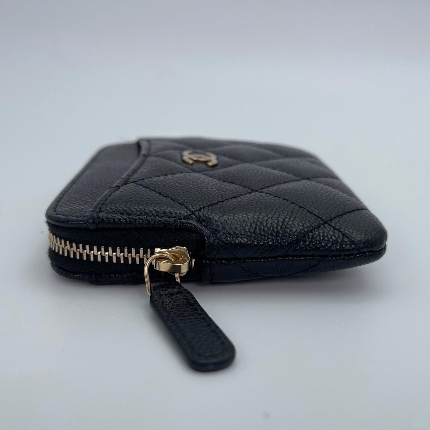 Chanel Caviar Leather Zipped Card Holder [Used]