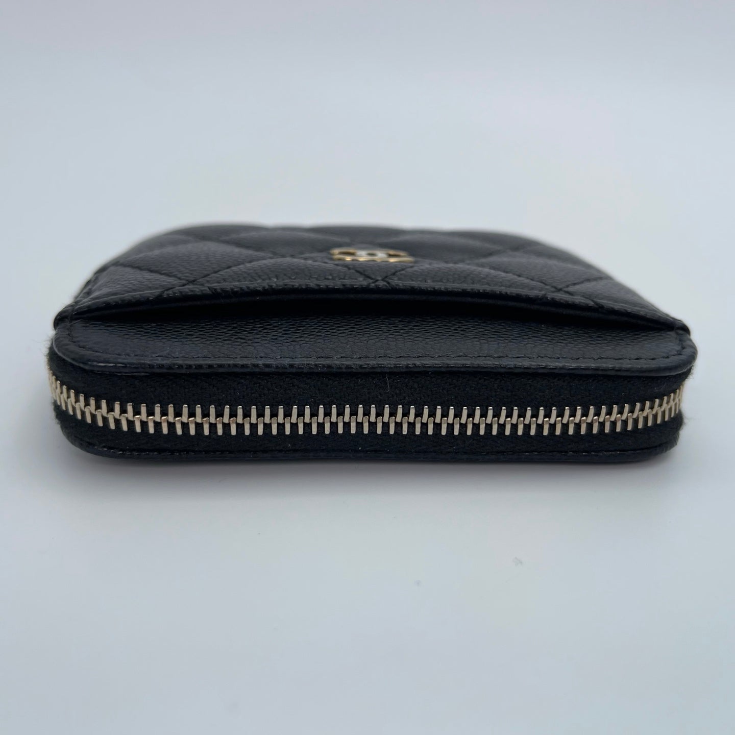 Chanel Caviar Leather Zipped Card Holder [Used]