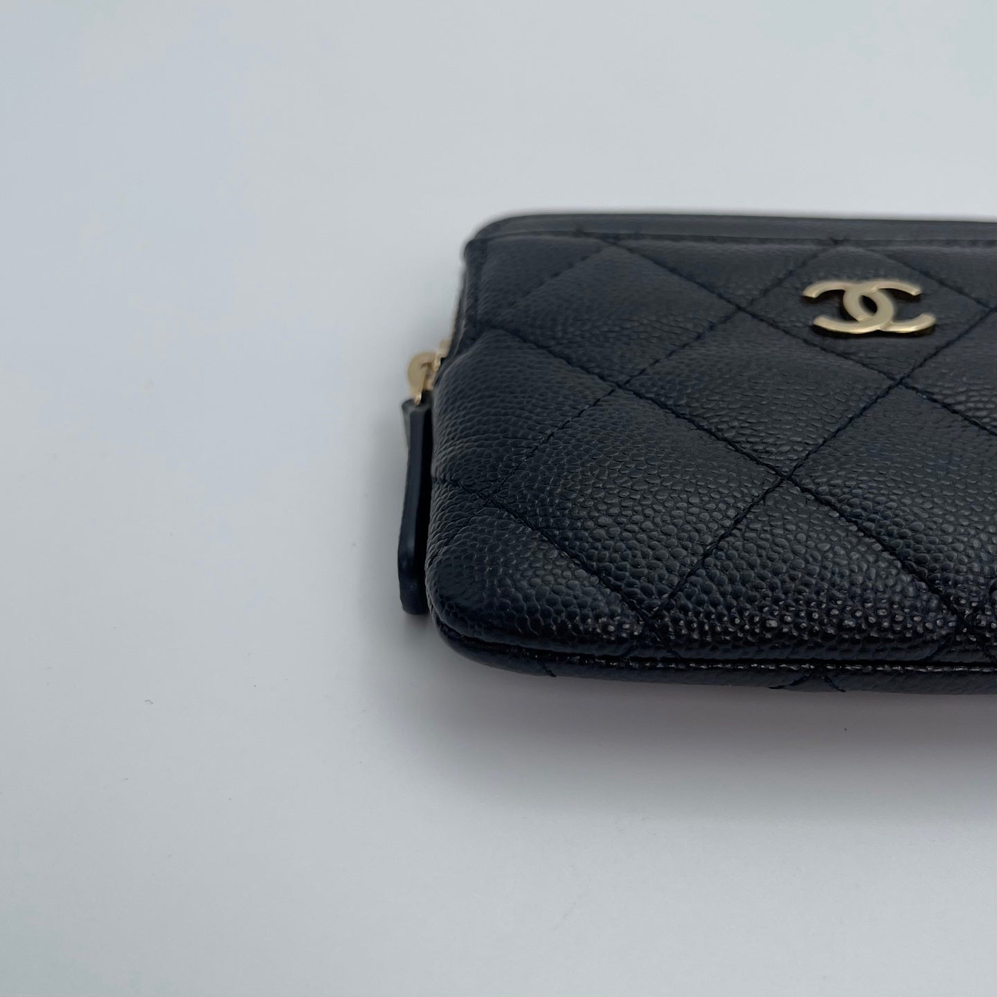 Chanel Caviar Leather Zipped Card Holder [Used]