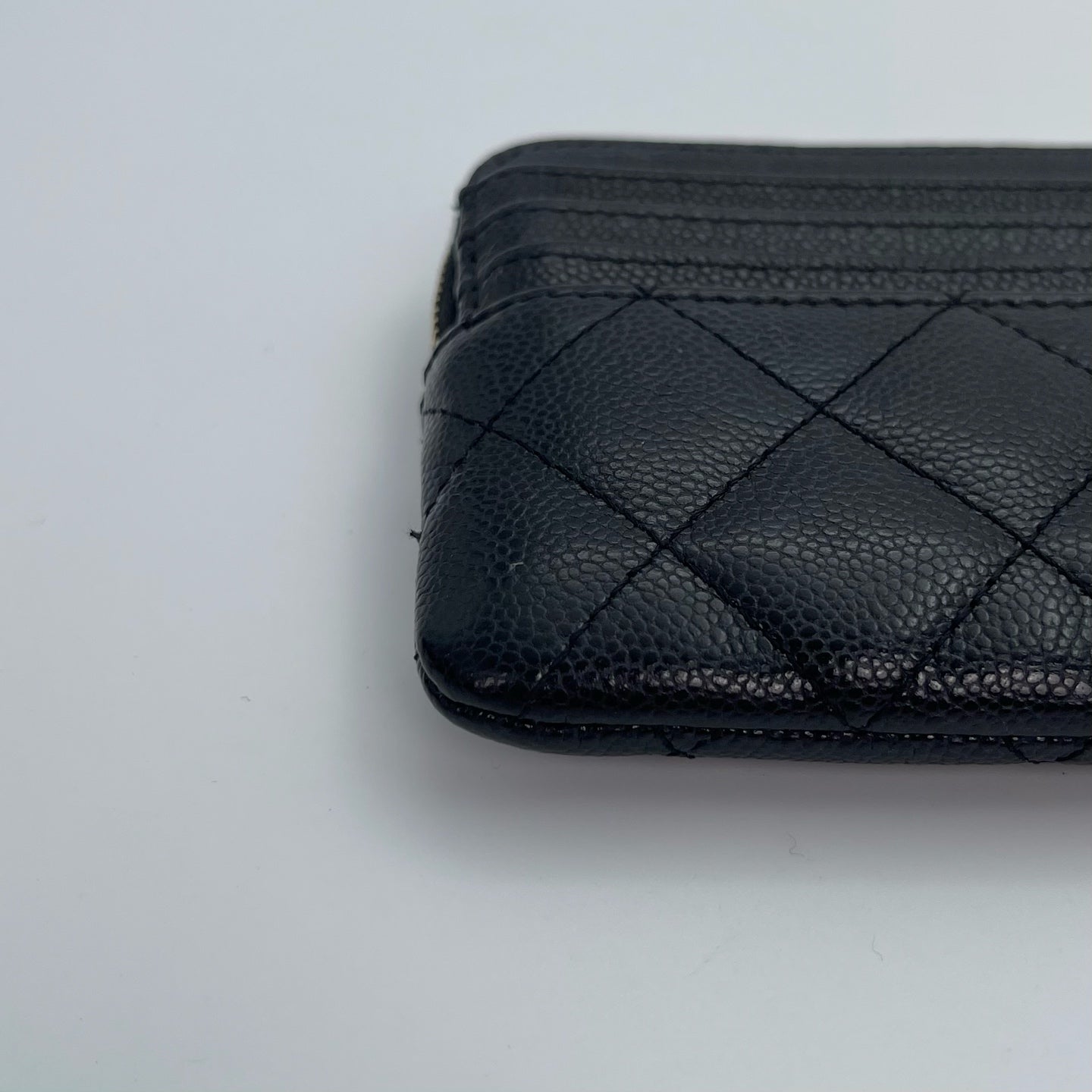 Chanel Caviar Leather Zipped Card Holder [Used]