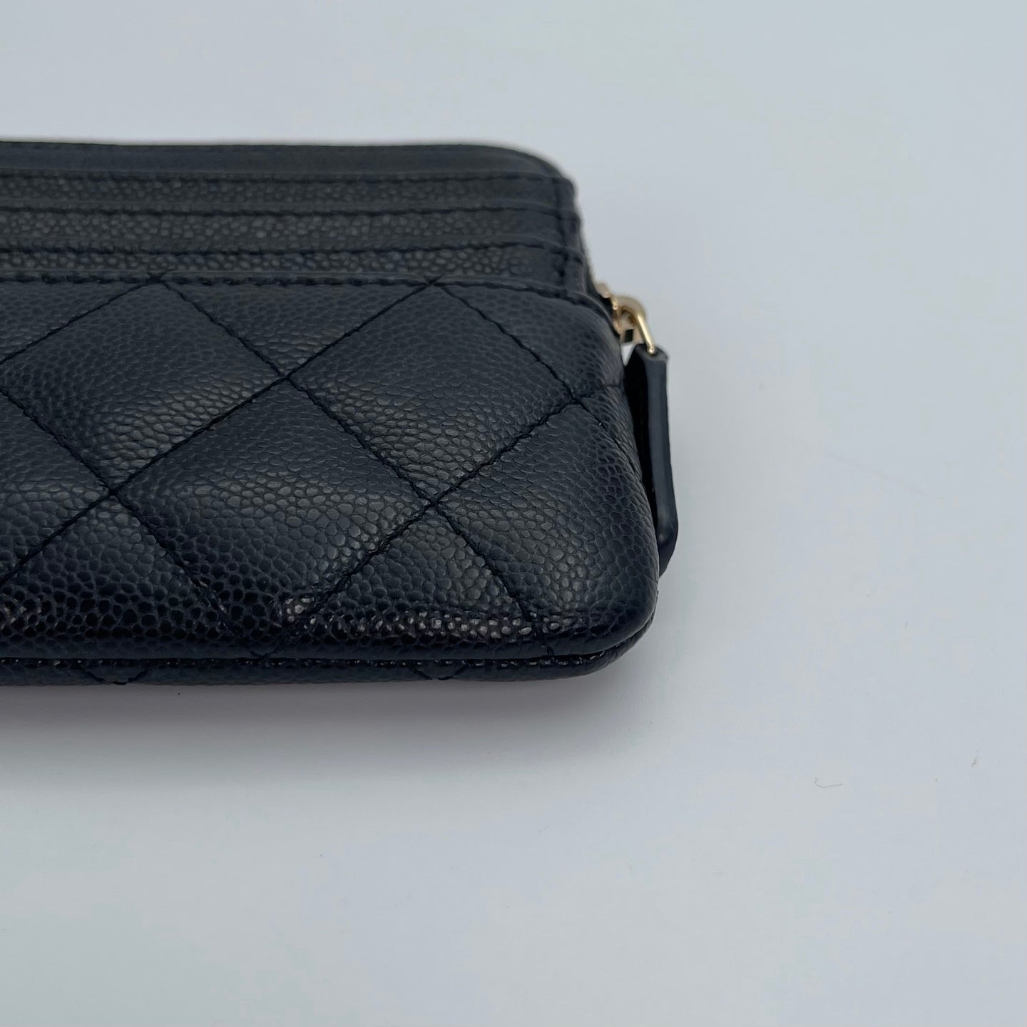 Chanel Caviar Leather Zipped Card Holder [Used]