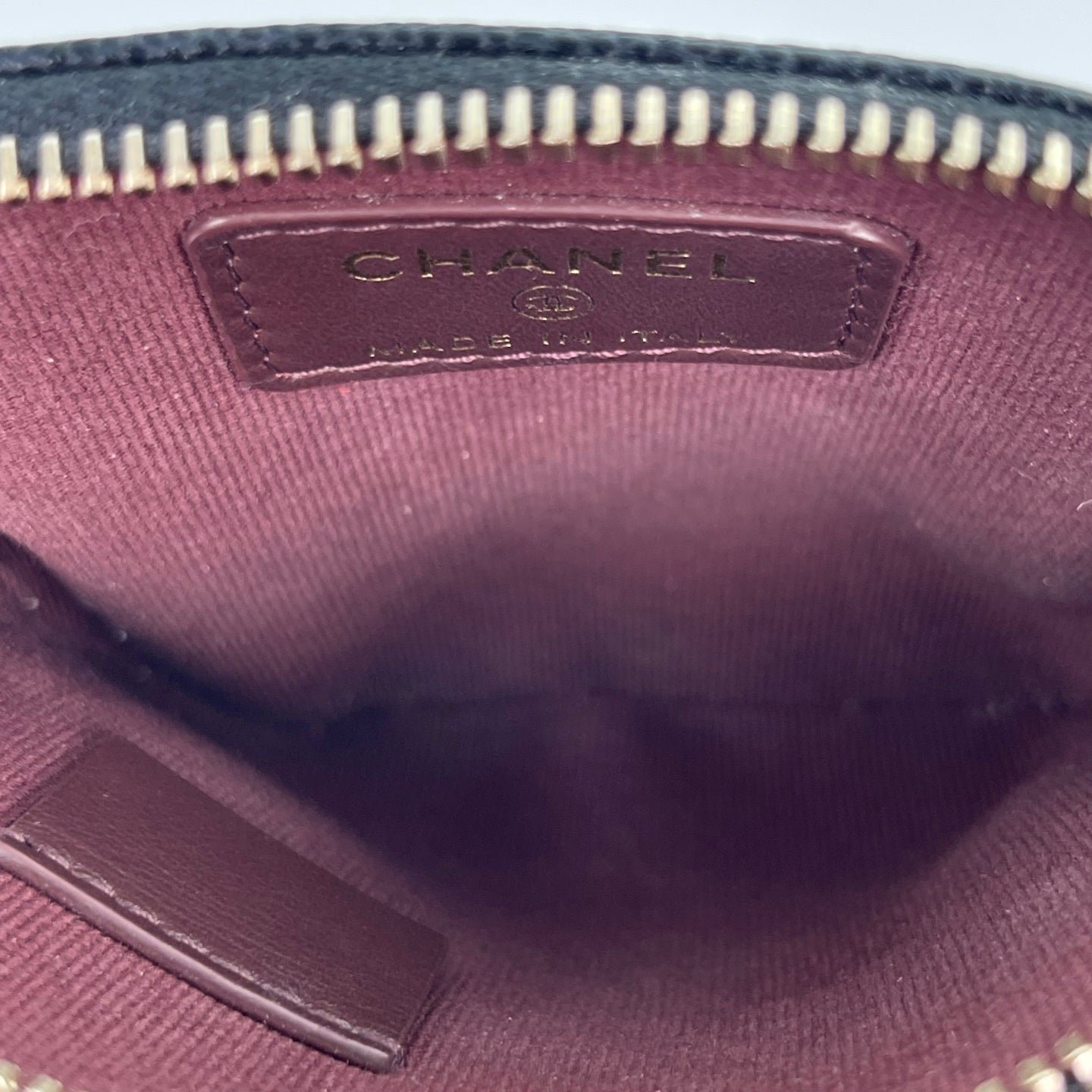 Chanel Caviar Leather Zipped Card Holder [Used]