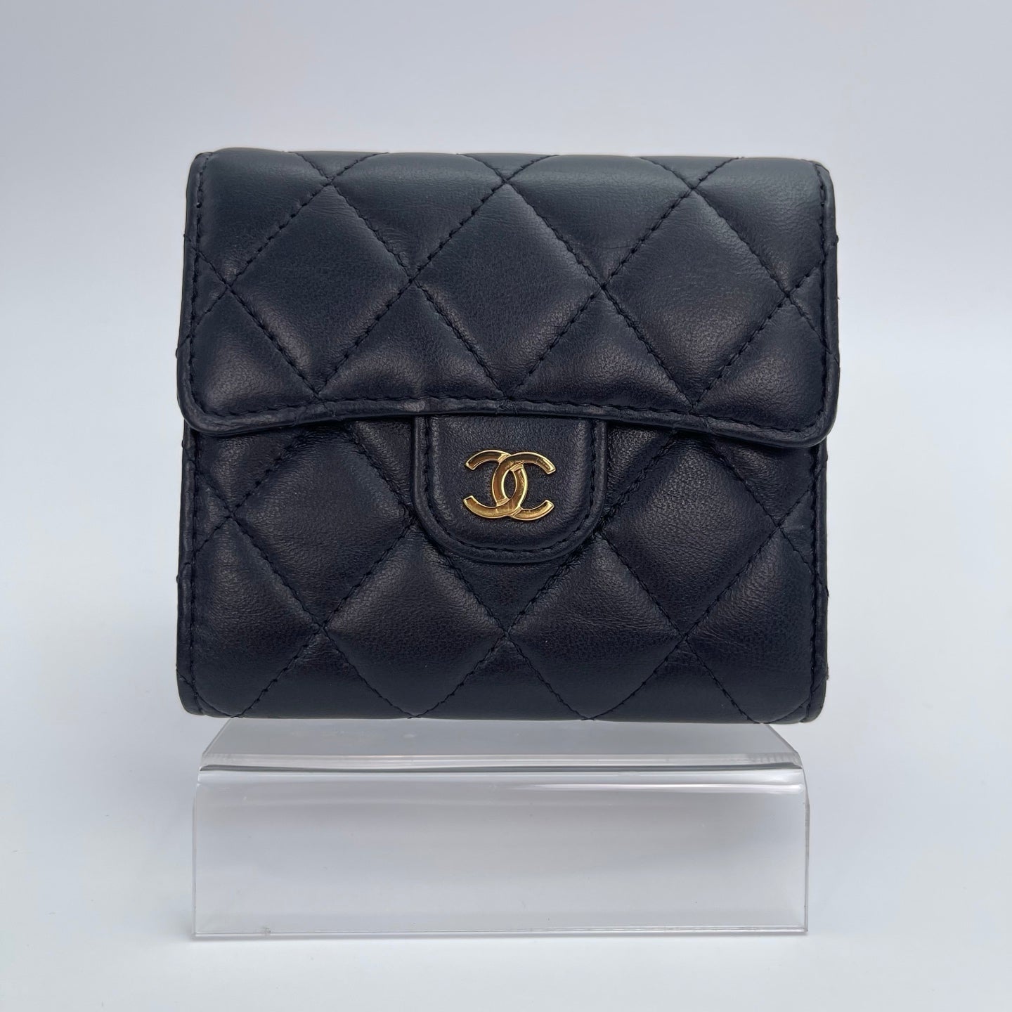 Chanel Lambskin Classic Flap Tri-Fold Wallet [Used]