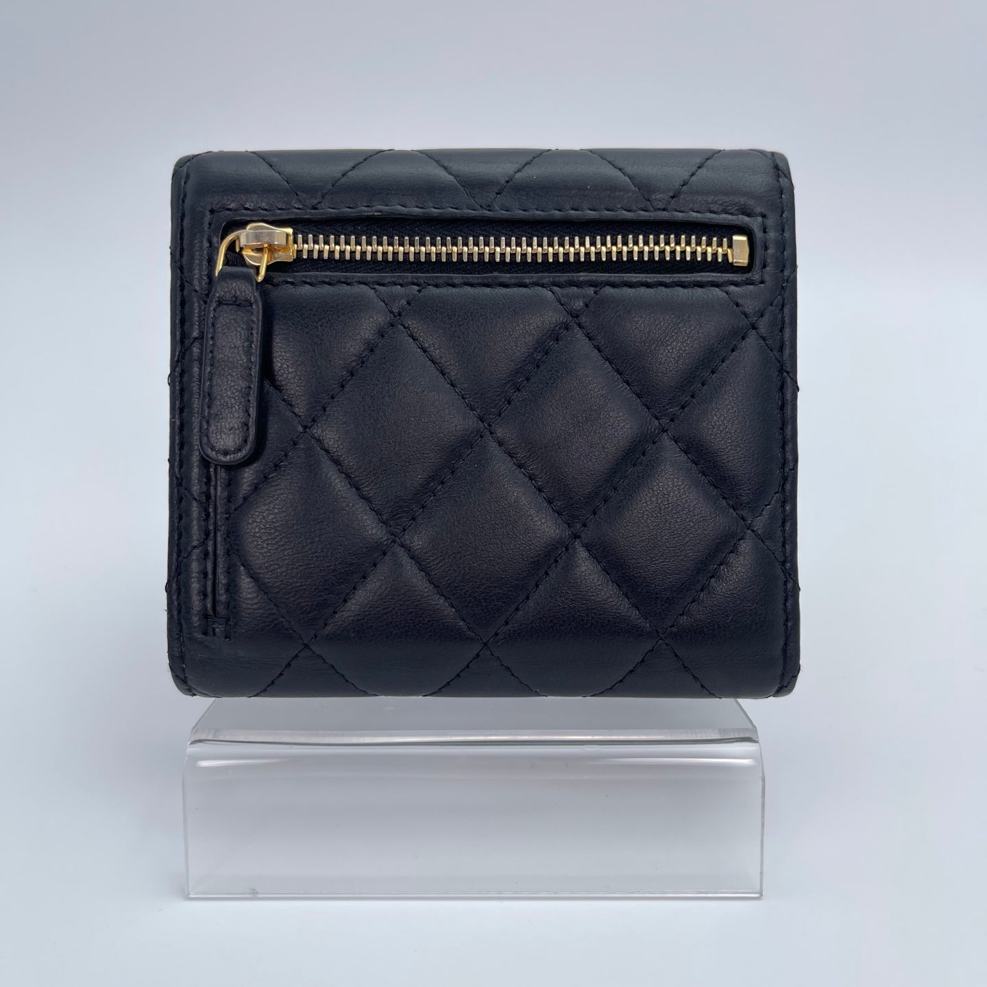 Chanel Lambskin Classic Flap Tri-Fold Wallet [Used]