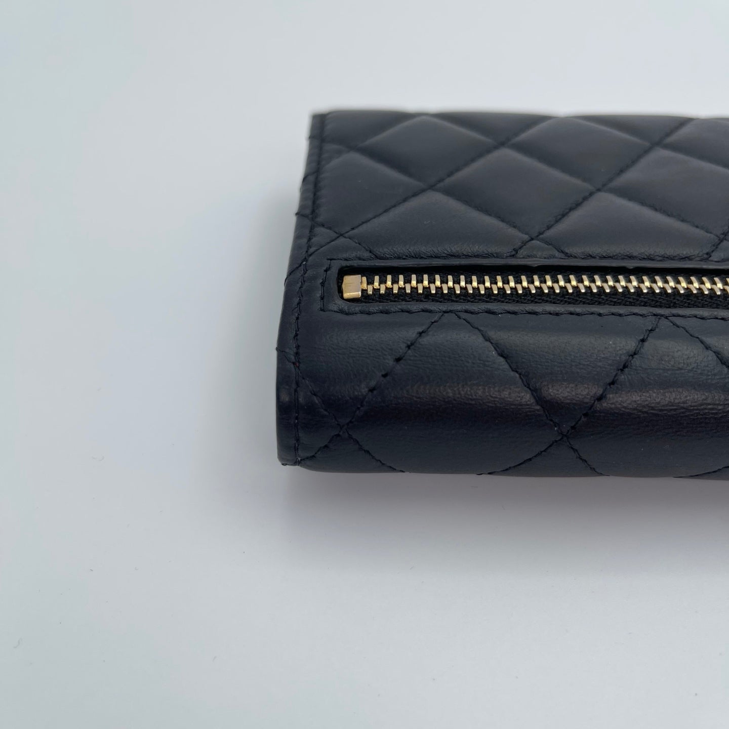 Chanel Lambskin Classic Flap Tri-Fold Wallet [Used]