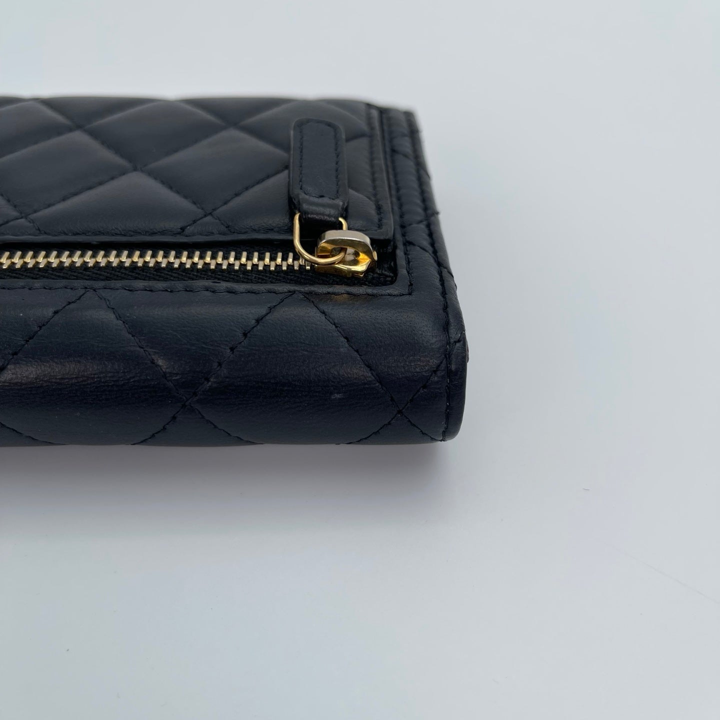 Chanel Lambskin Classic Flap Tri-Fold Wallet [Used]