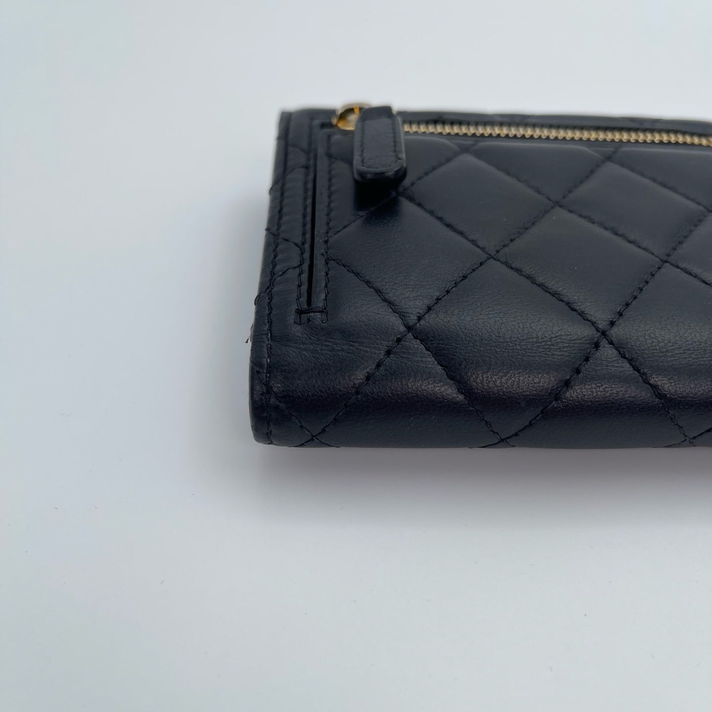 Chanel Lambskin Classic Flap Tri-Fold Wallet [Used]