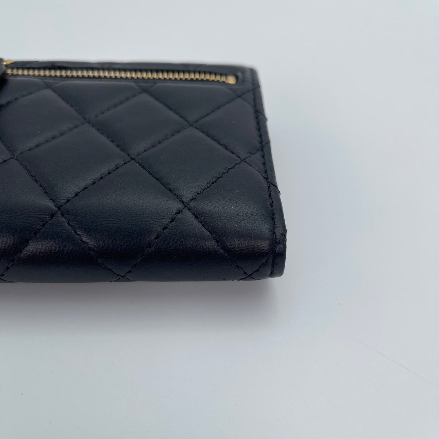 Chanel Lambskin Classic Flap Tri-Fold Wallet [Used]