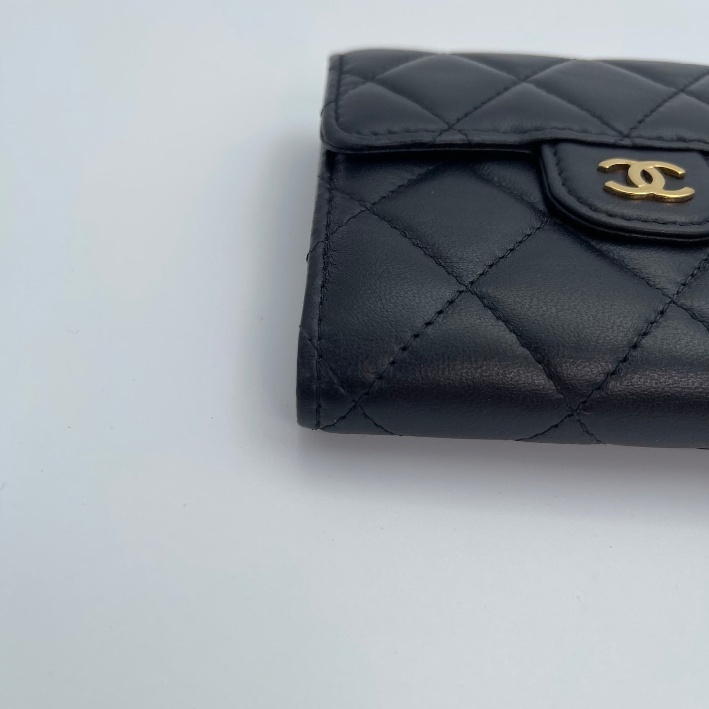 Chanel Lambskin Classic Flap Tri-Fold Wallet [Used]