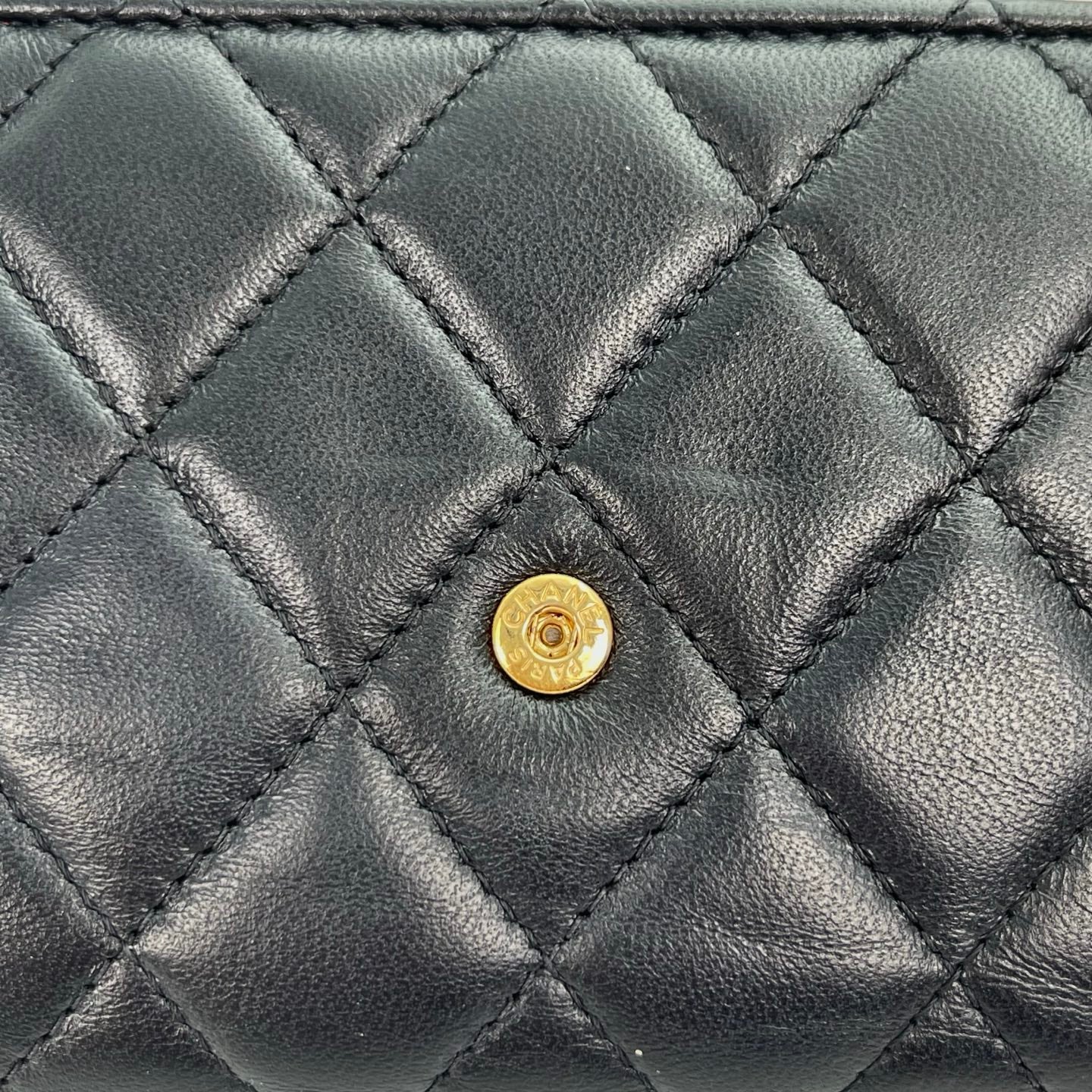 Chanel Lambskin Classic Flap Tri-Fold Wallet [Used]