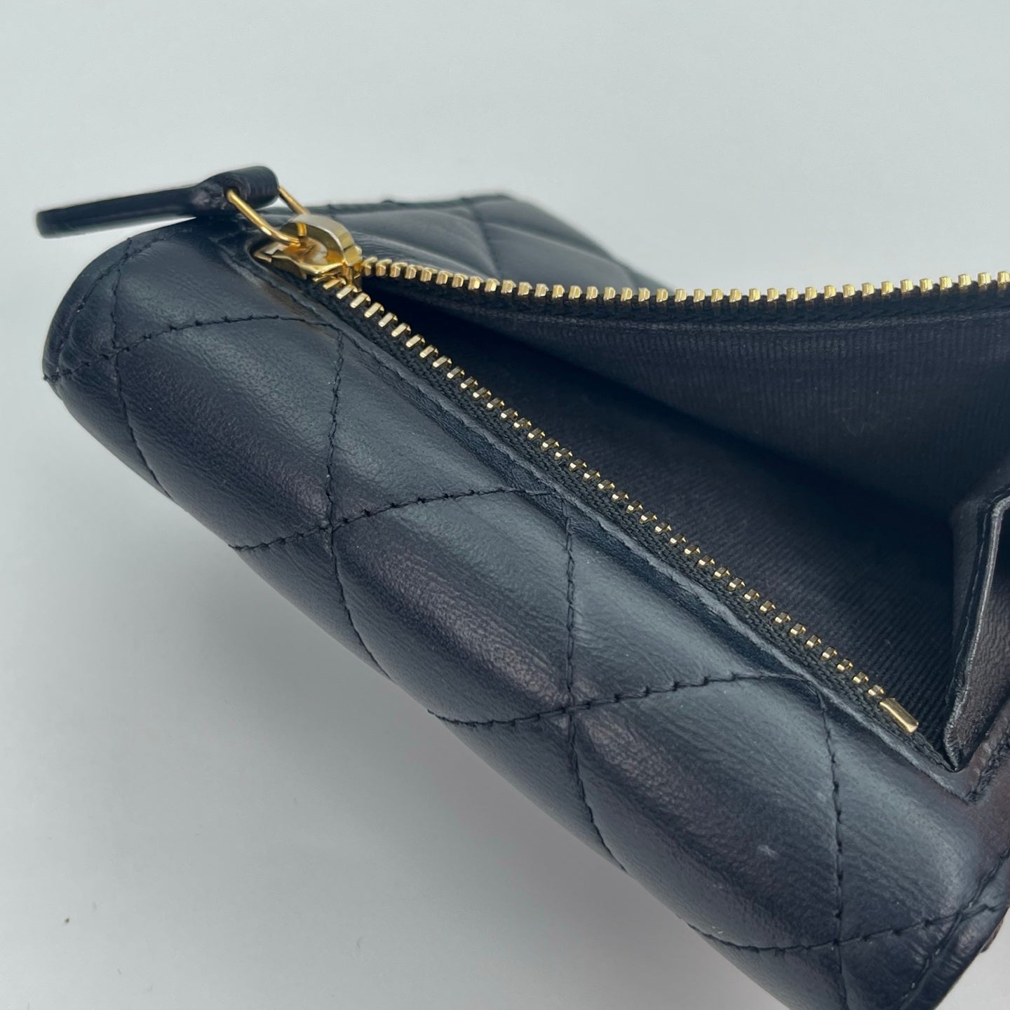 Chanel Lambskin Classic Flap Tri-Fold Wallet [Used]