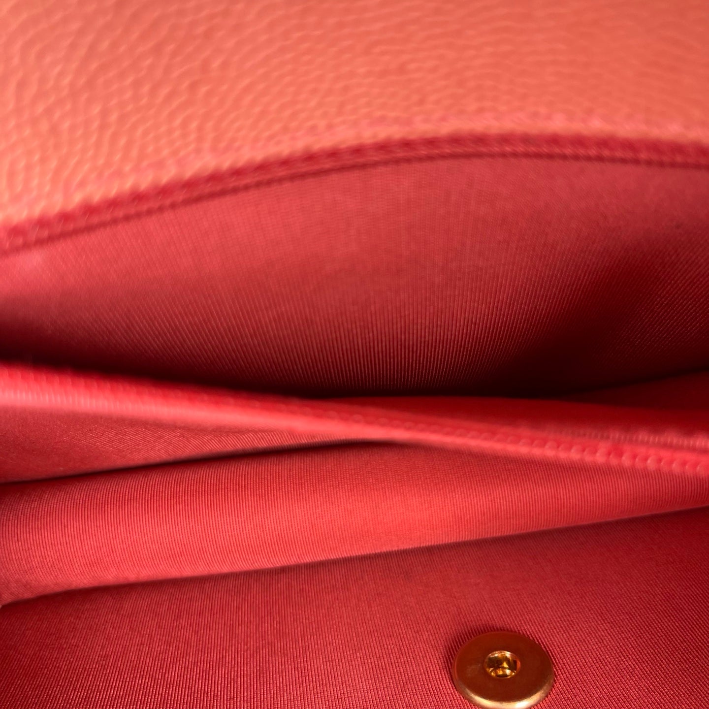 Chanel 19C “Sunset on the Sea” Medium Flap Bag in Coral Pink Caviar [Used]