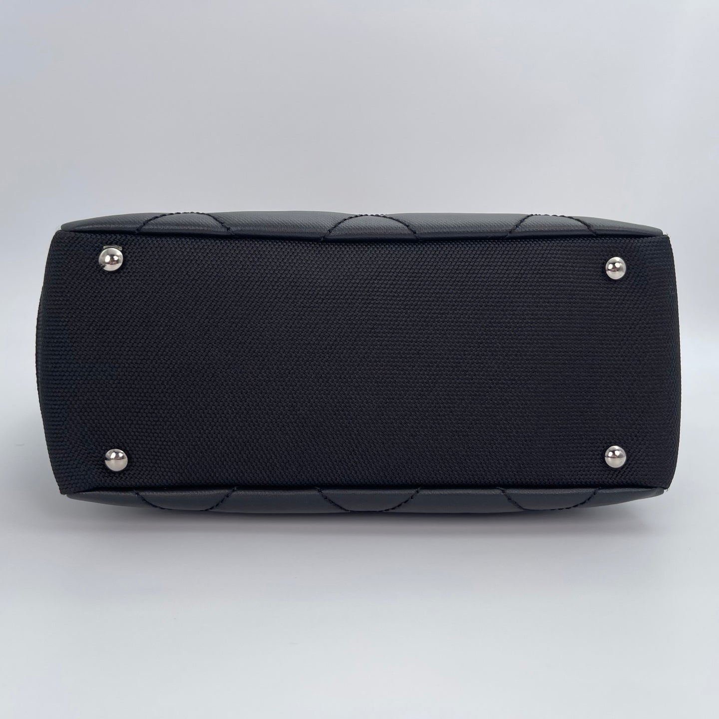 Chanel Mixed Leather & Canvas Small Top Handle Tote Bag [Used]