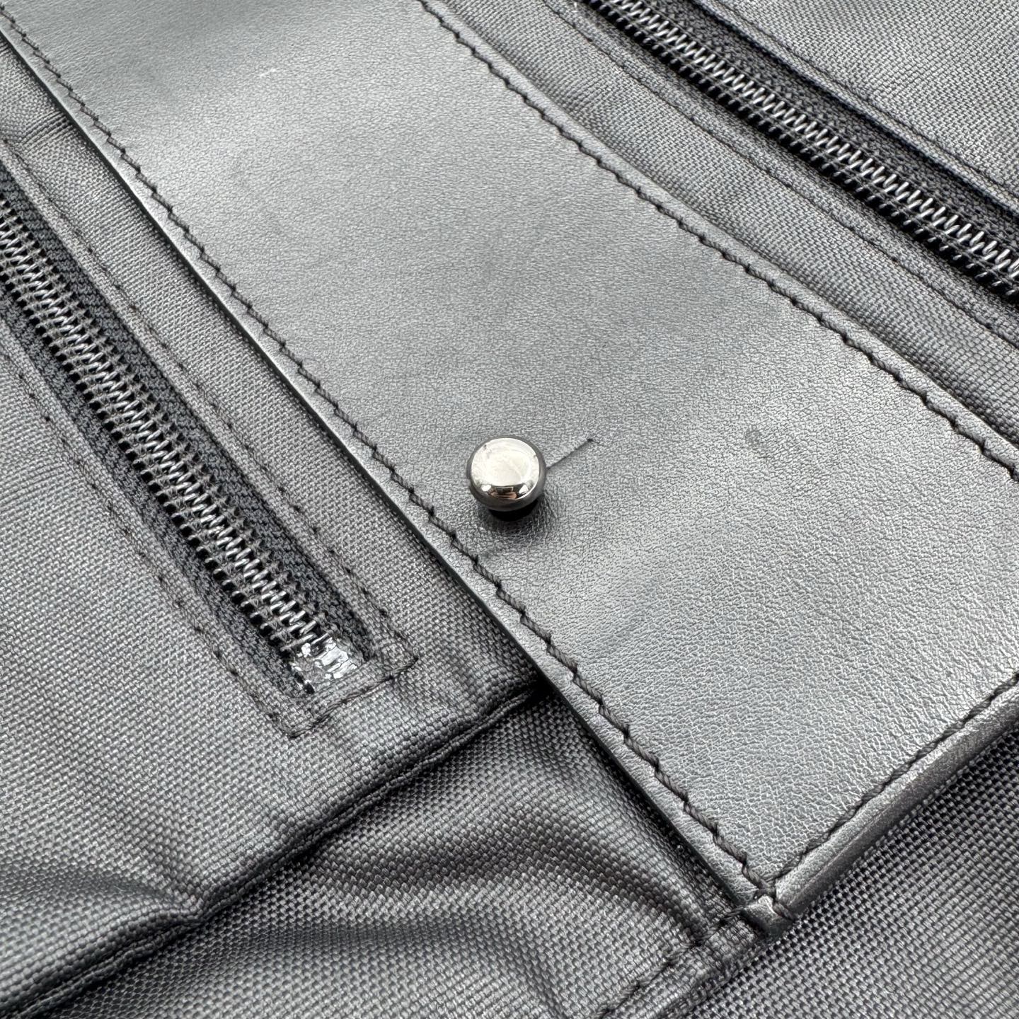 Chanel Nylon Sport Square Logo Crossbody Bag Black/Silver Hardware [Used]