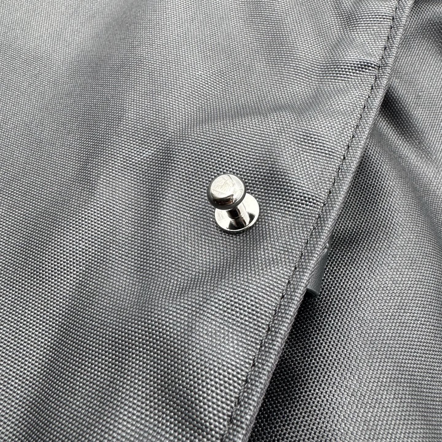 Chanel Nylon Sport Square Logo Crossbody Bag Black/Silver Hardware [Used]