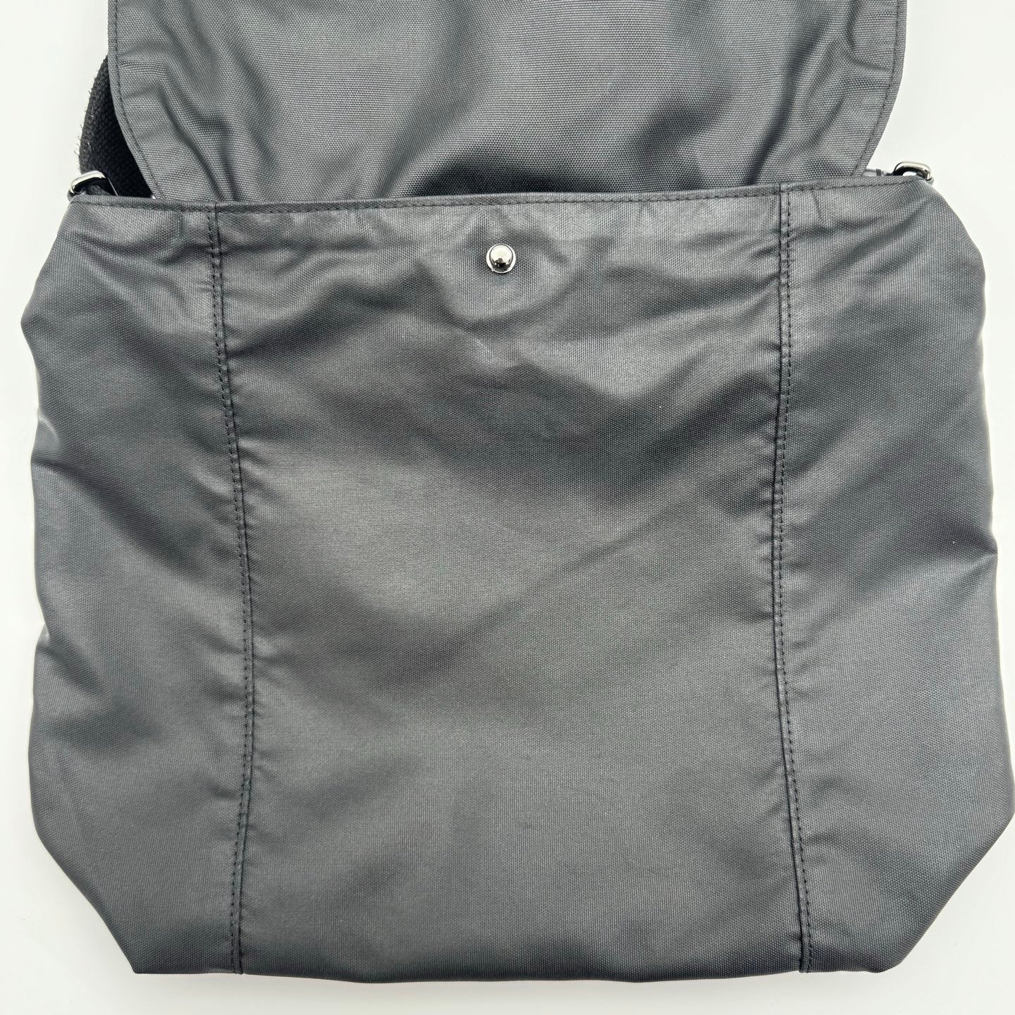 Chanel Nylon Sport Square Logo Crossbody Bag Black/Silver Hardware [Used]