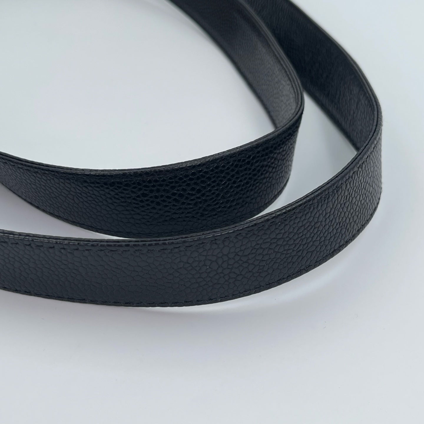 Chanel Black/Gold Caviar Leather Tote Shoulder Bag with CC Flap Pocket [Used]