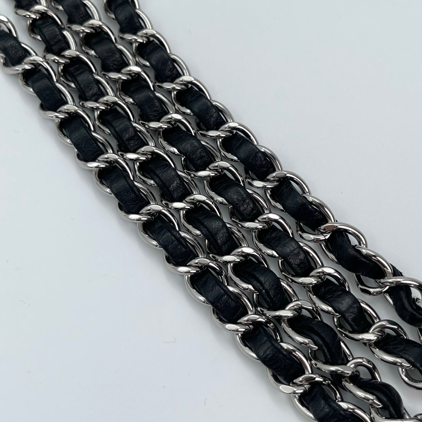 Chanel Lambskin Mini Classic Flap Bag Black / Silver Hardware [Used]