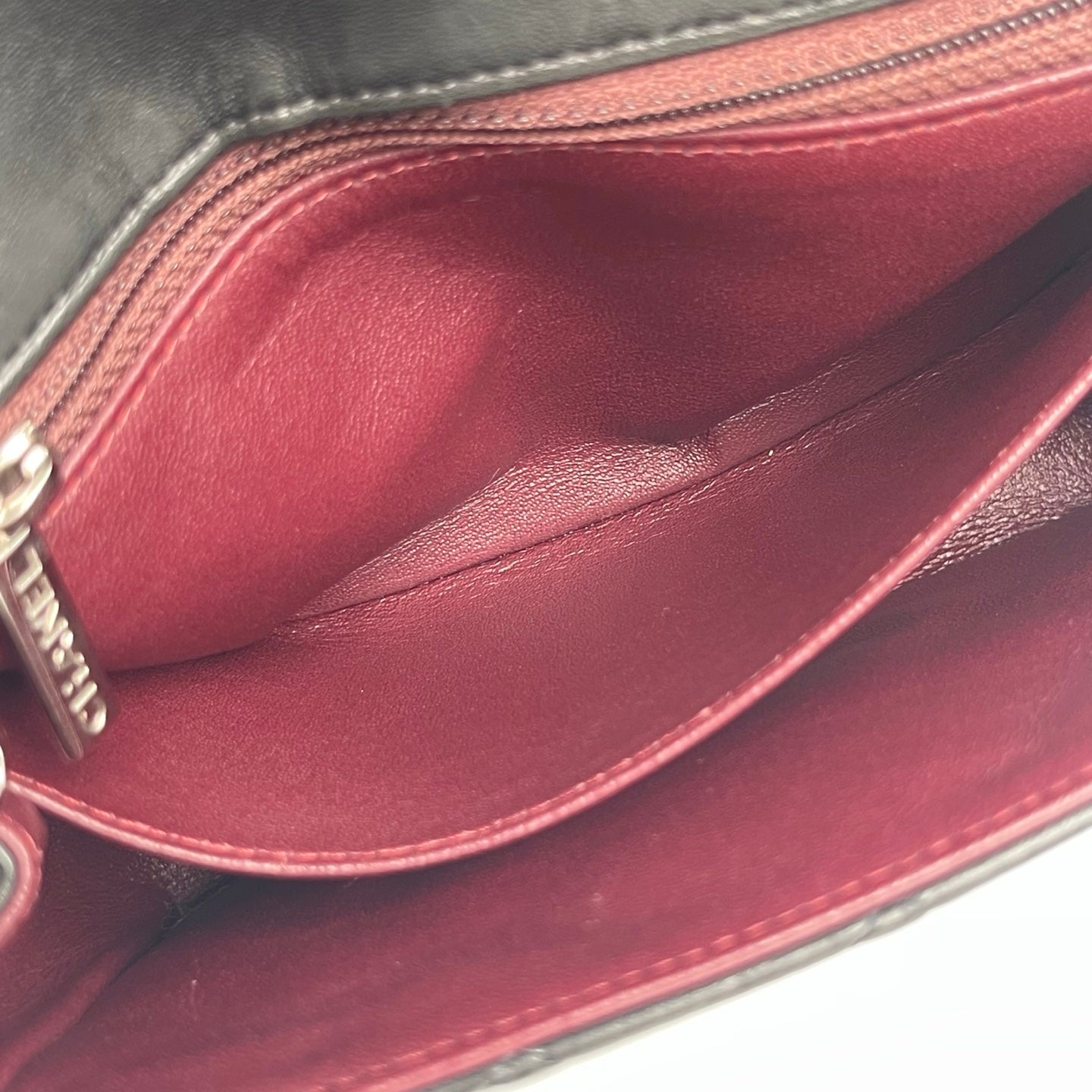 Chanel Lambskin Mini Classic Flap Bag Black / Silver Hardware [Used]