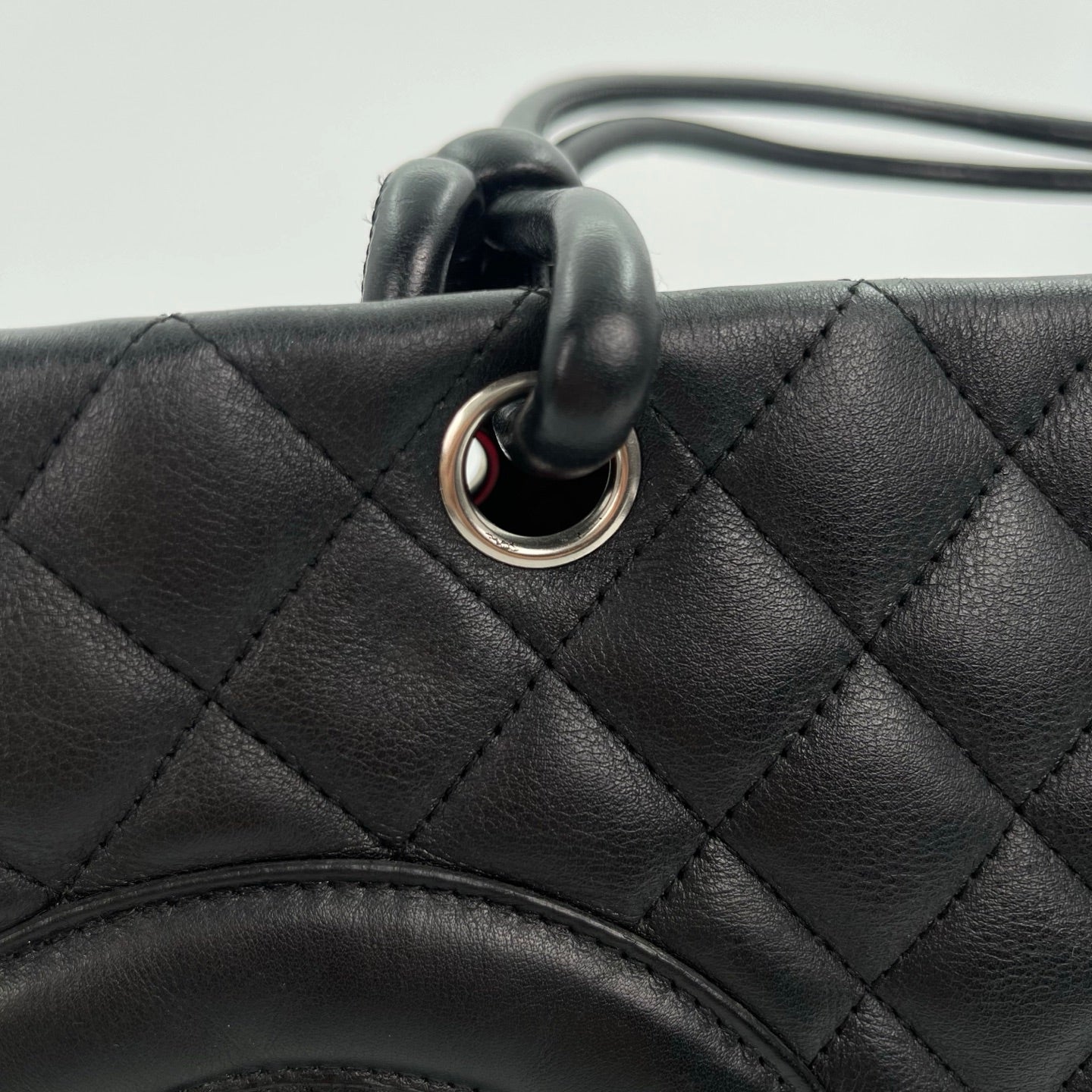 Chanel Calfskin Leather Cambon Tote Bag in Black with Silver Hardware [Used]