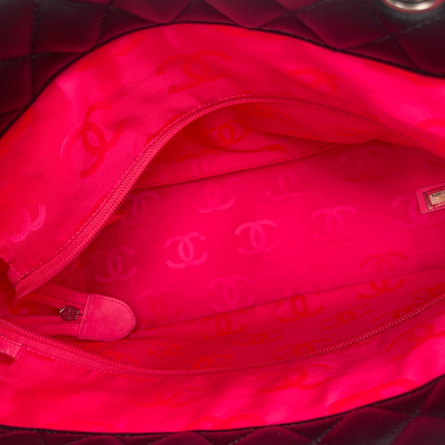 Chanel Calfskin Leather Cambon Tote Bag in Black with Silver Hardware [Used]