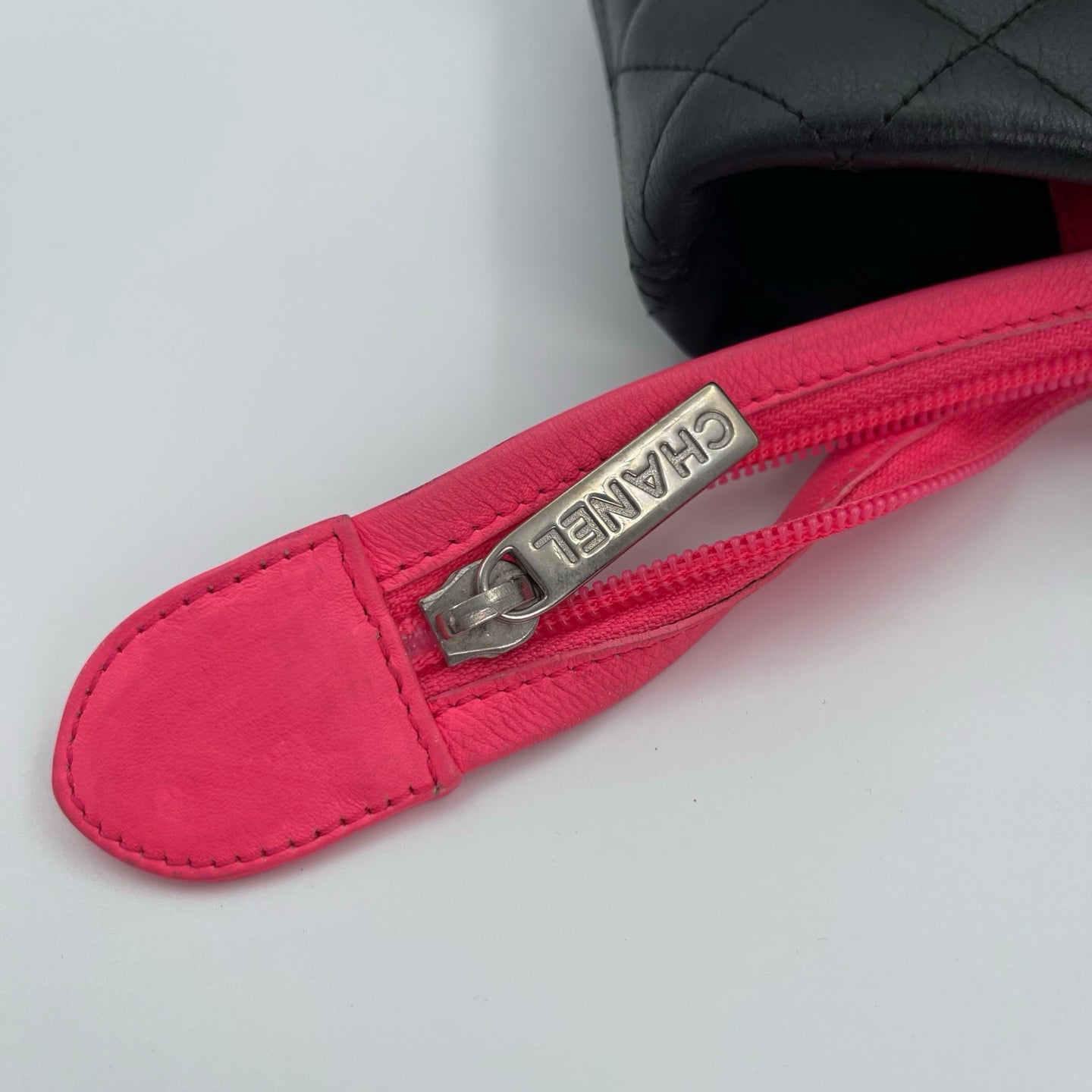 Chanel Calfskin Leather Cambon Tote Bag in Black with Silver Hardware [Used]