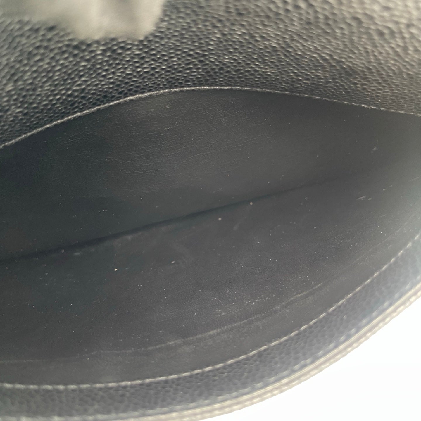 Chanel Black Caviar Leather Double-Sided Tripple CC Tote Bag  [Used]