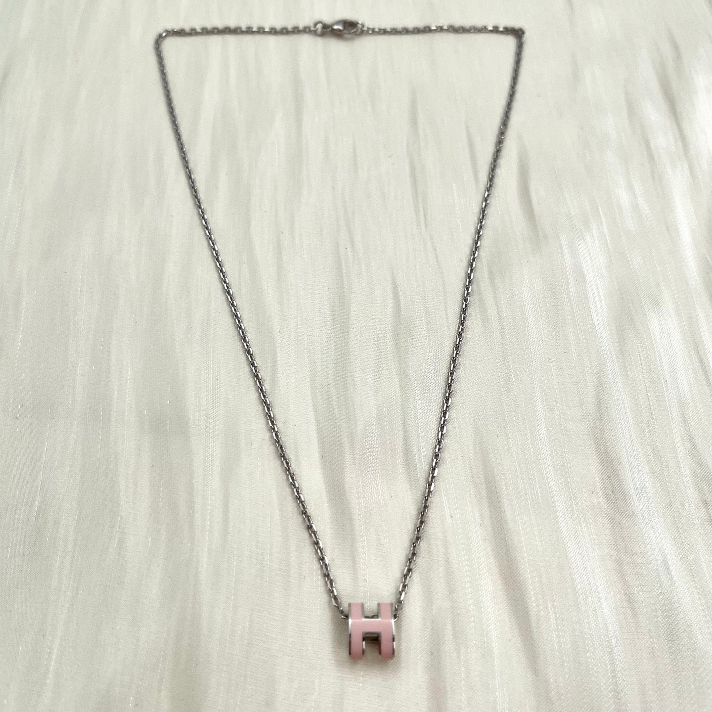 Hermès Pop H Pendant in Rose Sakura with Palladium Hardware [All New]