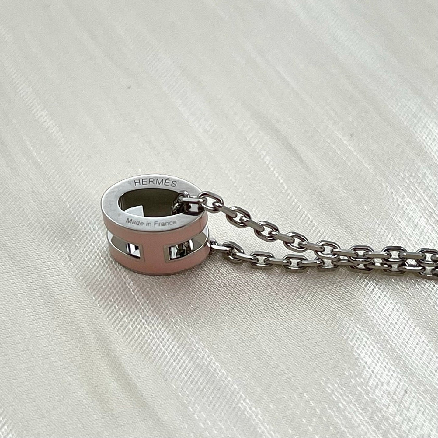 Hermès Pop H Pendant in Rose Sakura with Palladium Hardware [All New]