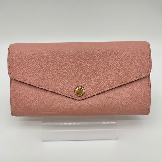 Louis Vuitton Monogram Empreinte Sarah Wallet in Rose [Used]