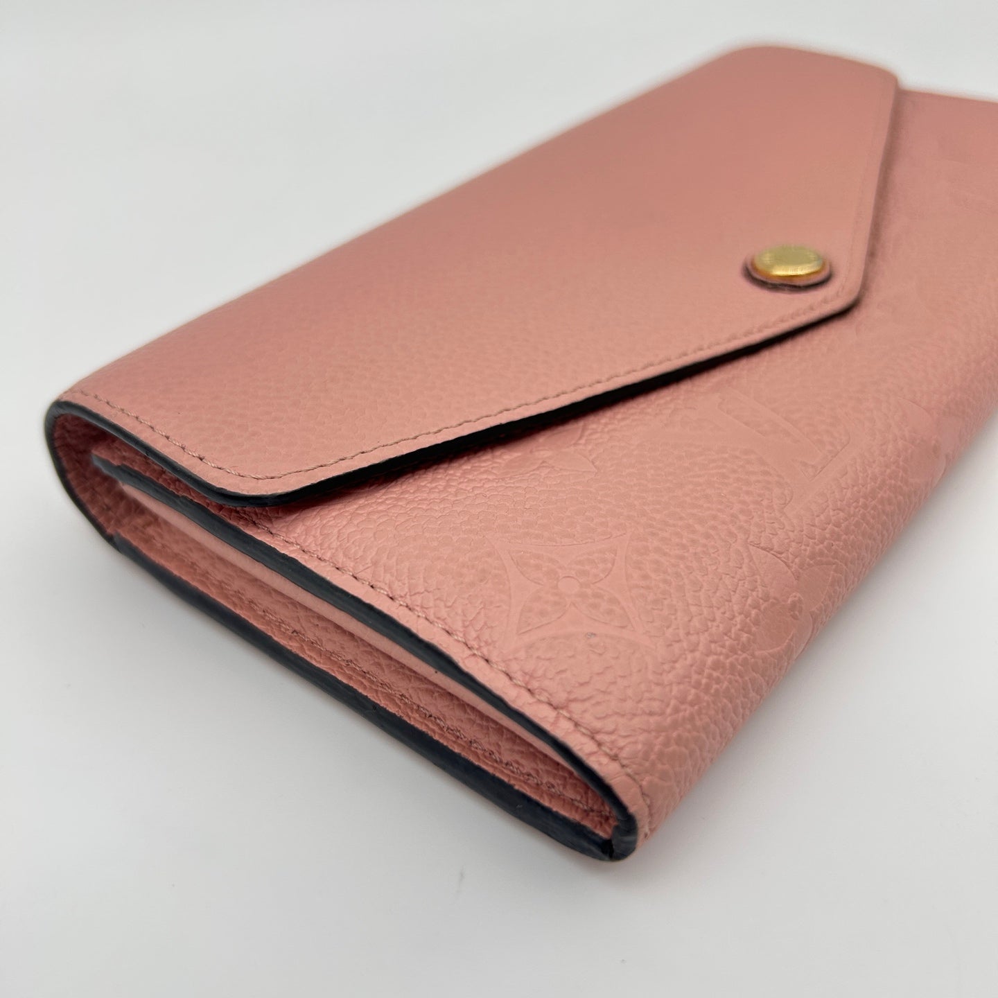Louis Vuitton Monogram Empreinte Sarah Wallet in Rose [Used]