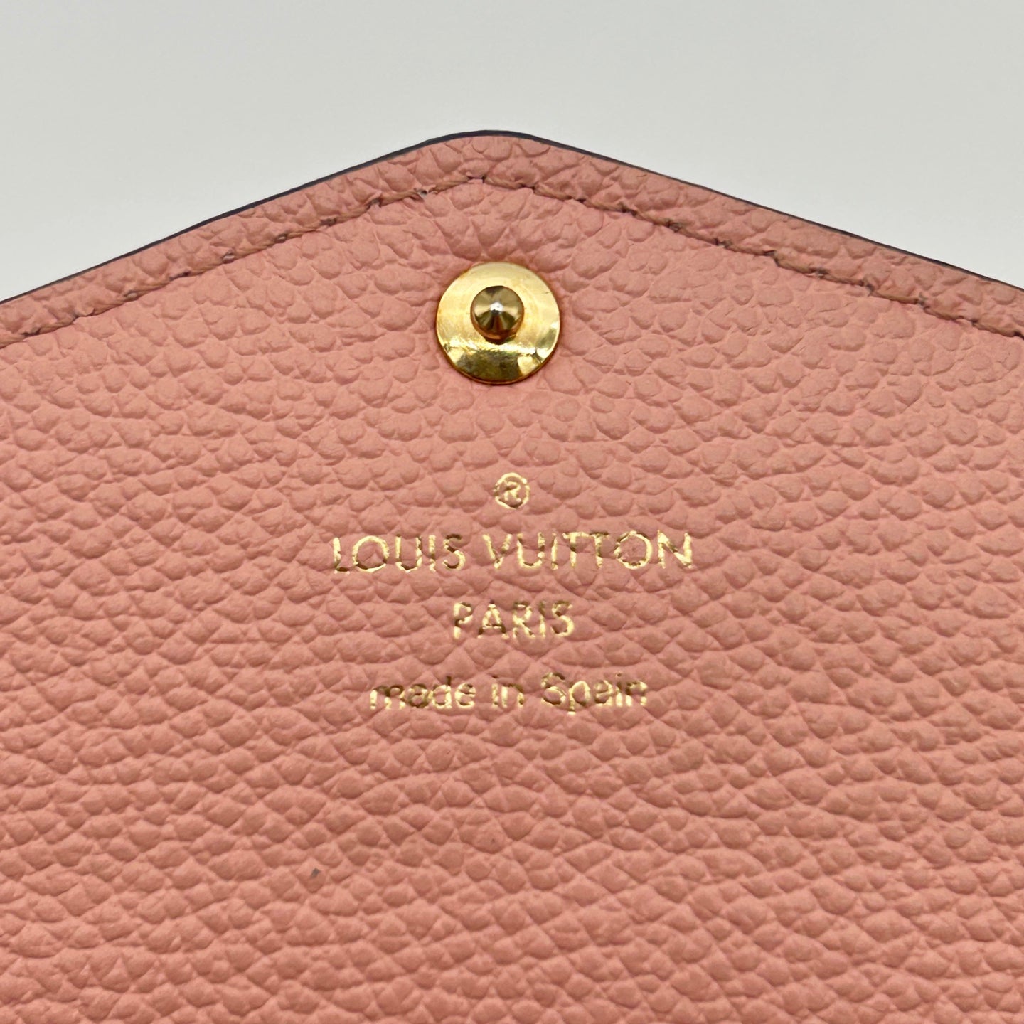 Louis Vuitton Monogram Empreinte Sarah Wallet in Rose [Used]