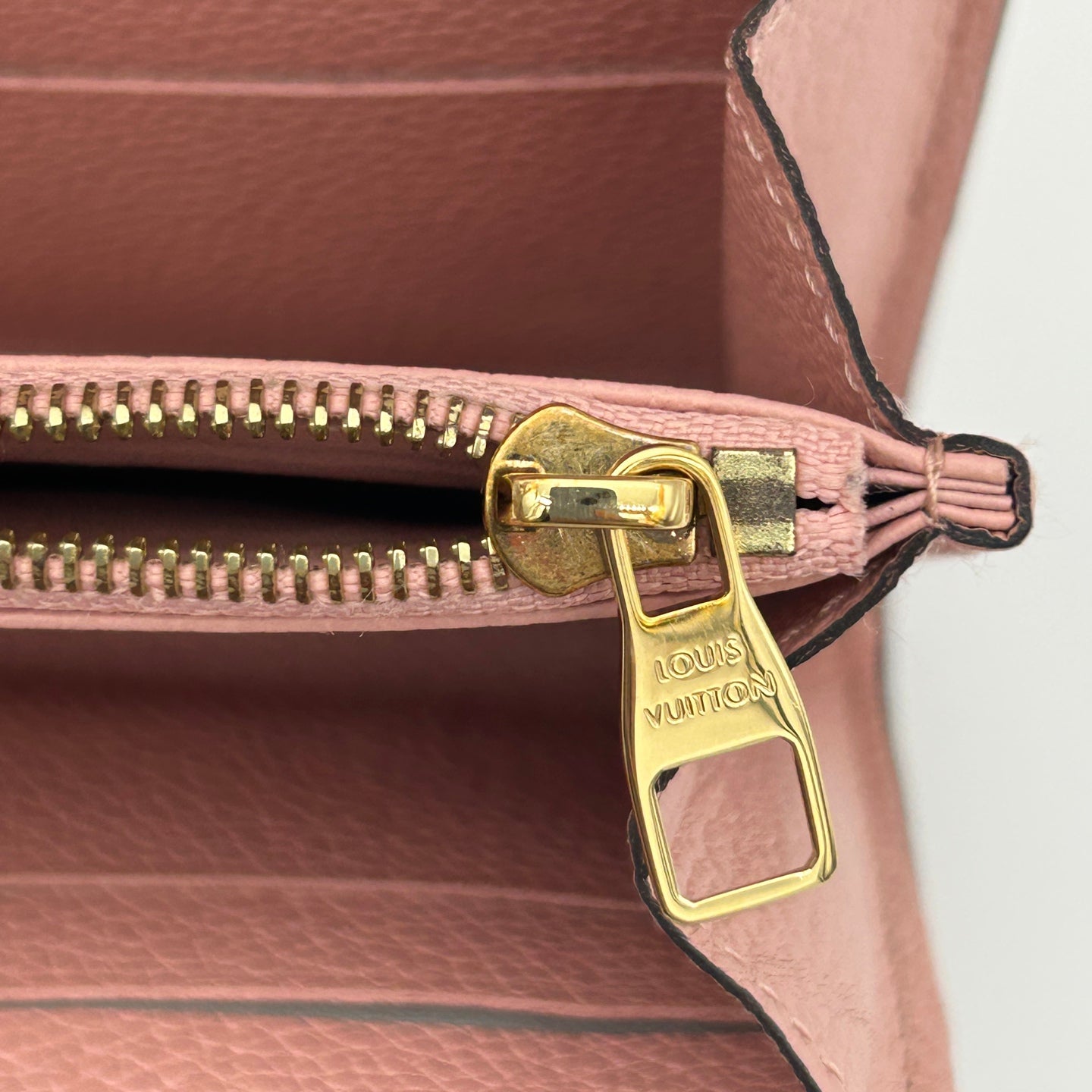 Louis Vuitton Monogram Empreinte Sarah Wallet in Rose [Used]