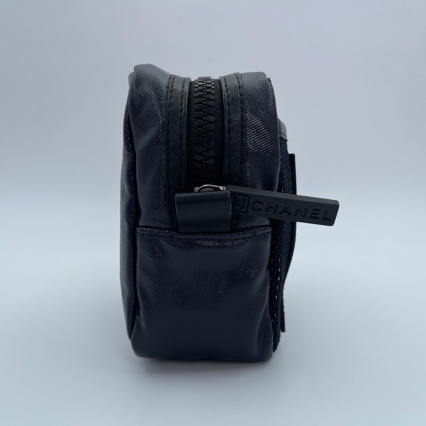 Chanel Sport Line Coco Mark Nylon Waist Bag in Dark Navy and Black [Used]