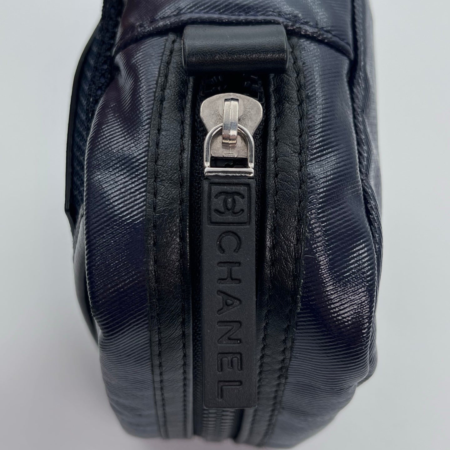 Chanel Sport Line Coco Mark Nylon Waist Bag in Dark Navy and Black [Used]