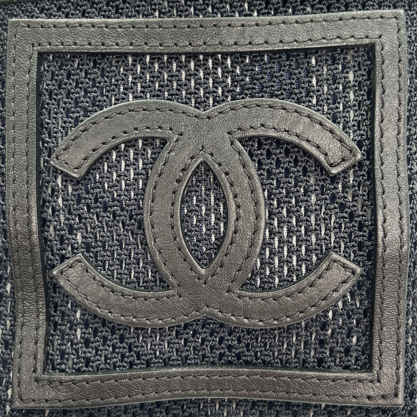 Chanel Sport Line Coco Mark Nylon Waist Bag in Dark Navy and Black [Used]