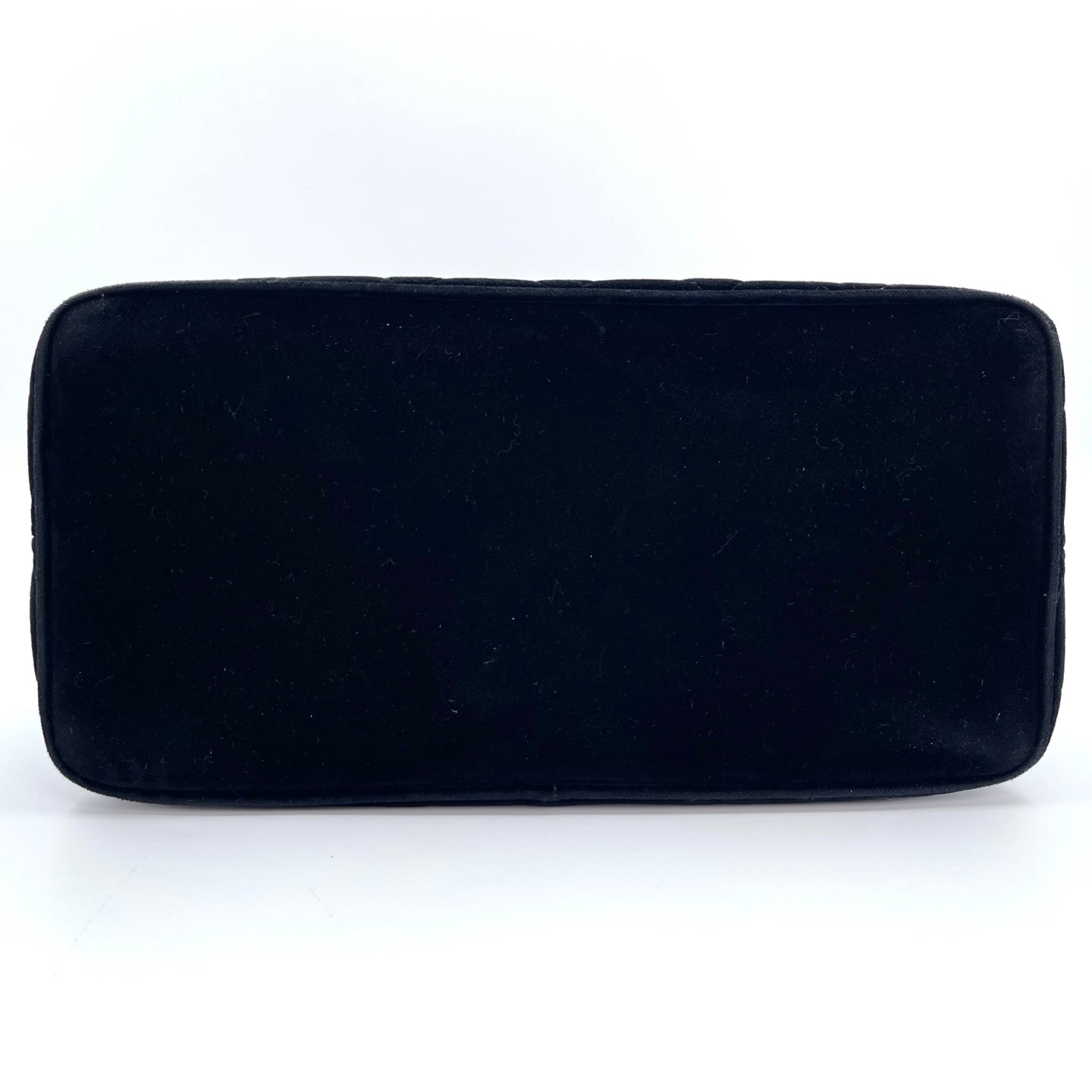 Chanel Velvet Hilton Tote Bag in Black with Gold Hardware [Used]