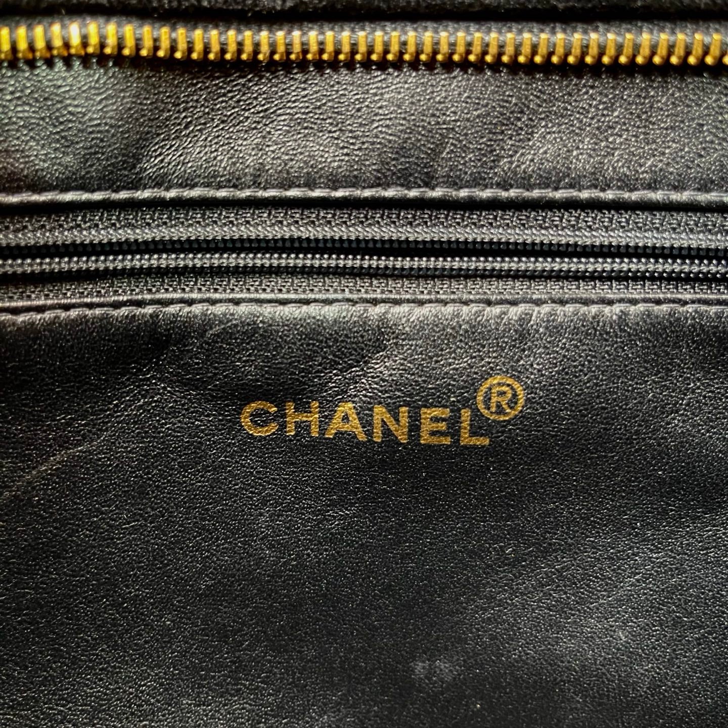 Chanel Velvet Hilton Tote Bag in Black with Gold Hardware [Used]