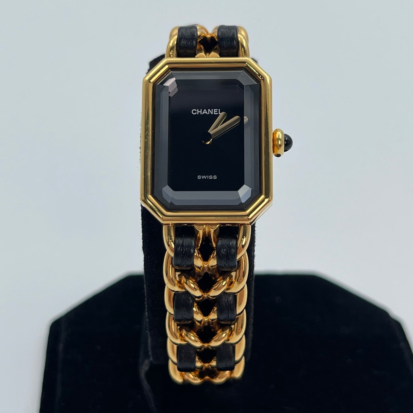 Chanel Première Black and Gold M Size Watch [Used]