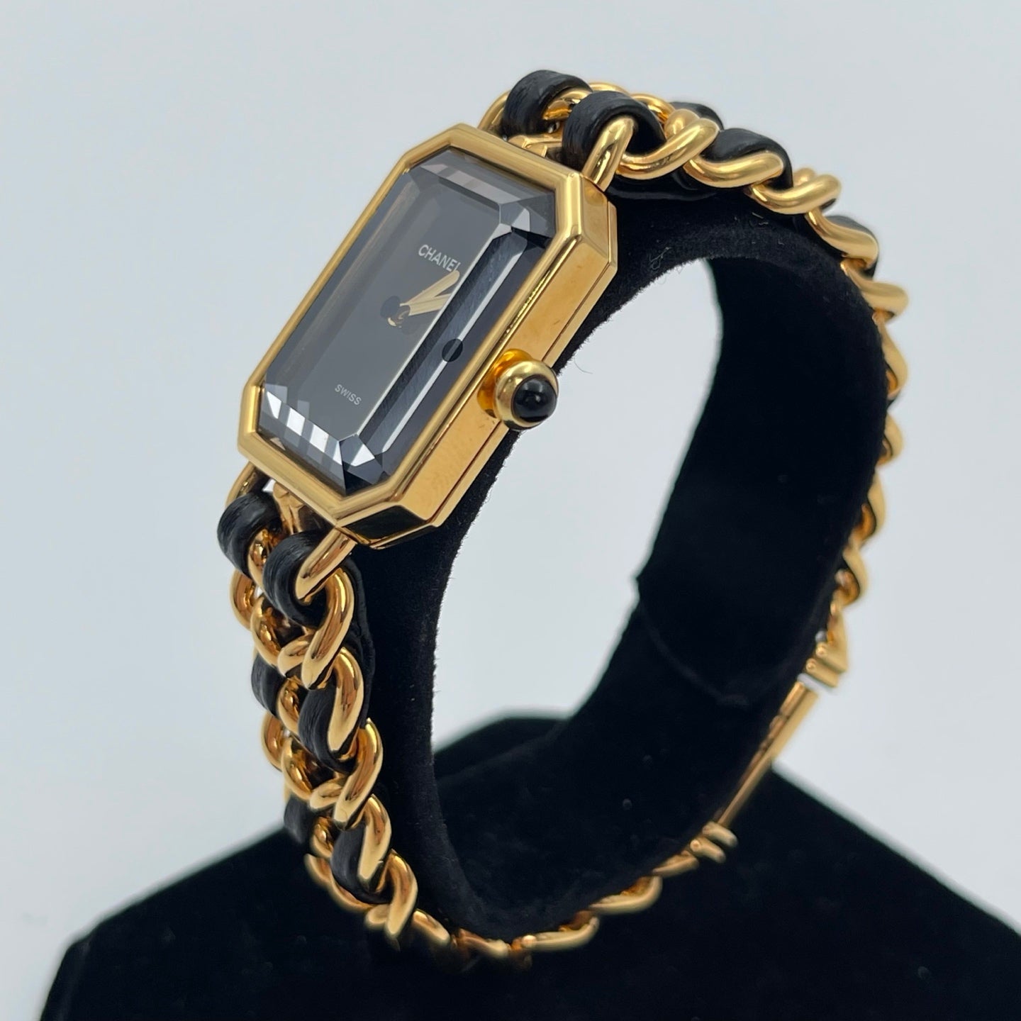 Chanel Première Black and Gold M Size Watch [Used]
