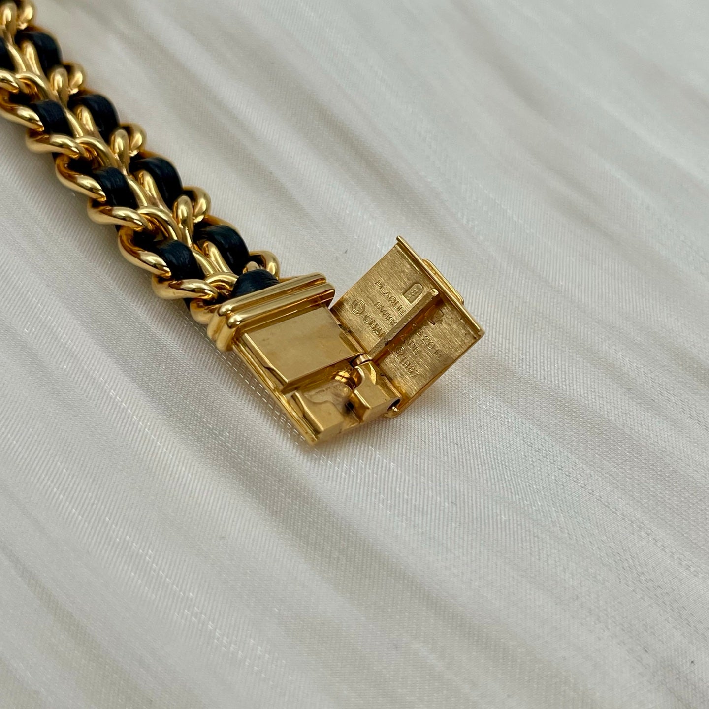 Chanel Première Black and Gold M Size Watch [Used]
