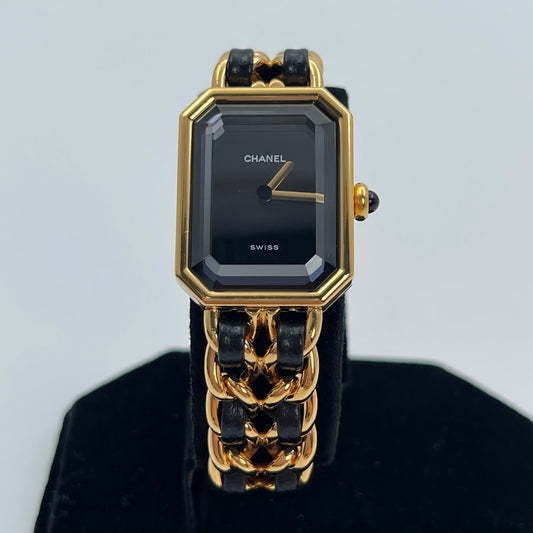 Chanel Première Black and Gold S Size Watch [Used]
