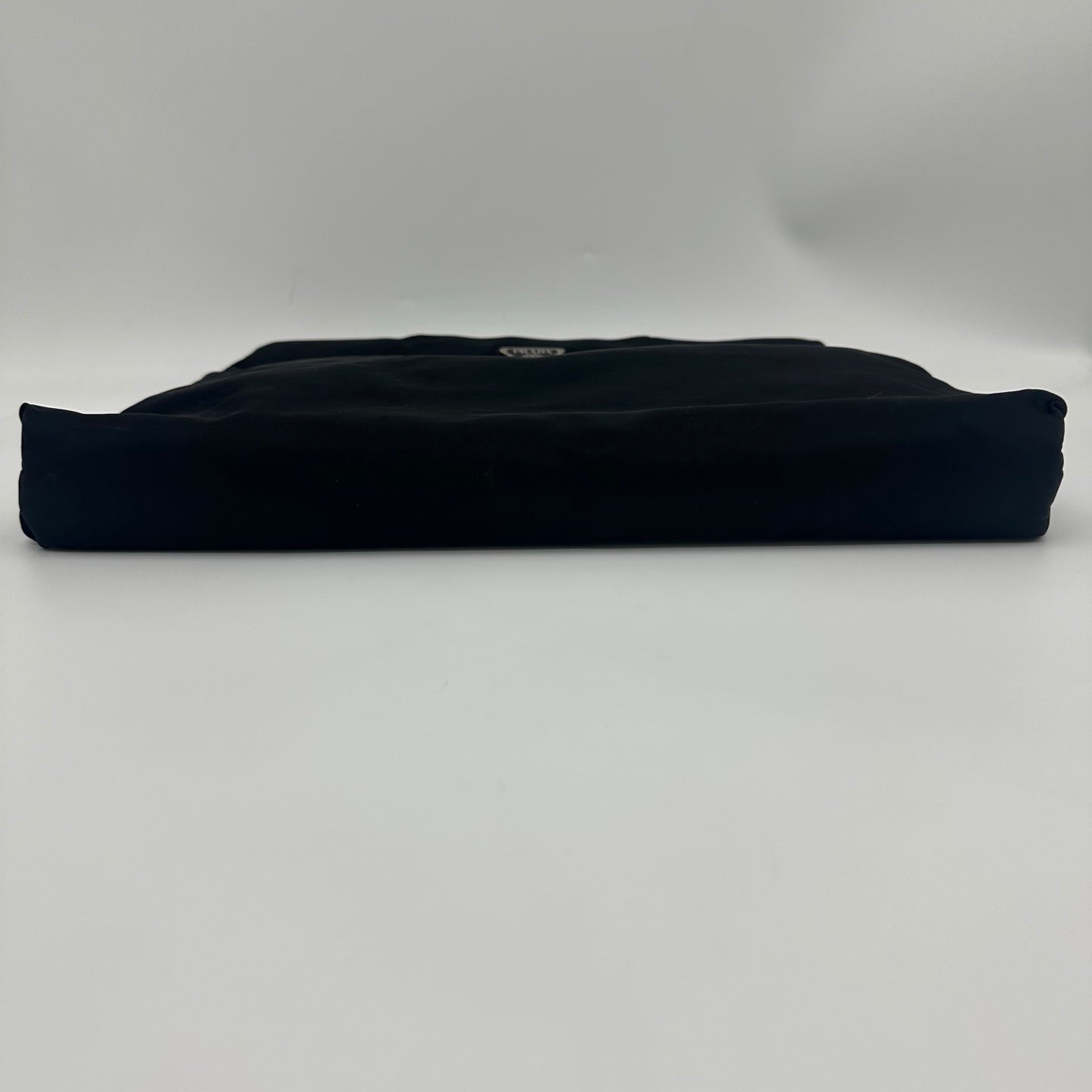 Prada Nylon Tote Bag in Black with Silver Hardware [Used]